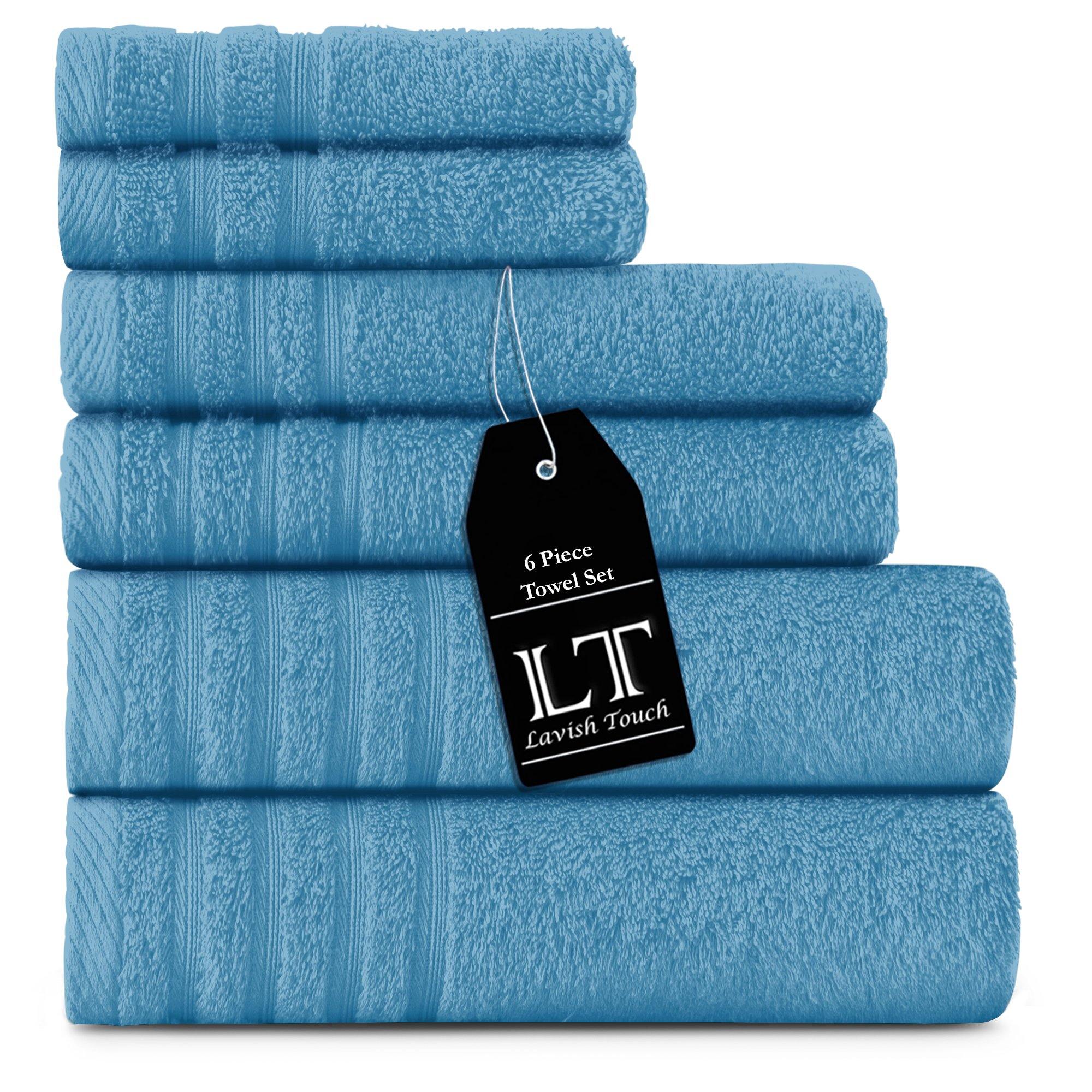 Lavish Touch 100% Cotton 500 GSM Aurelia Towel Set - Zenvias