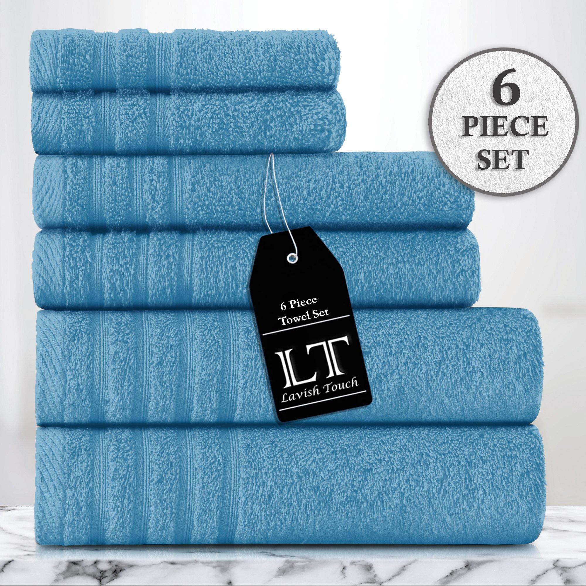 Lavish Touch 100% Cotton 500 GSM Aurelia Towel Set - Zenvias