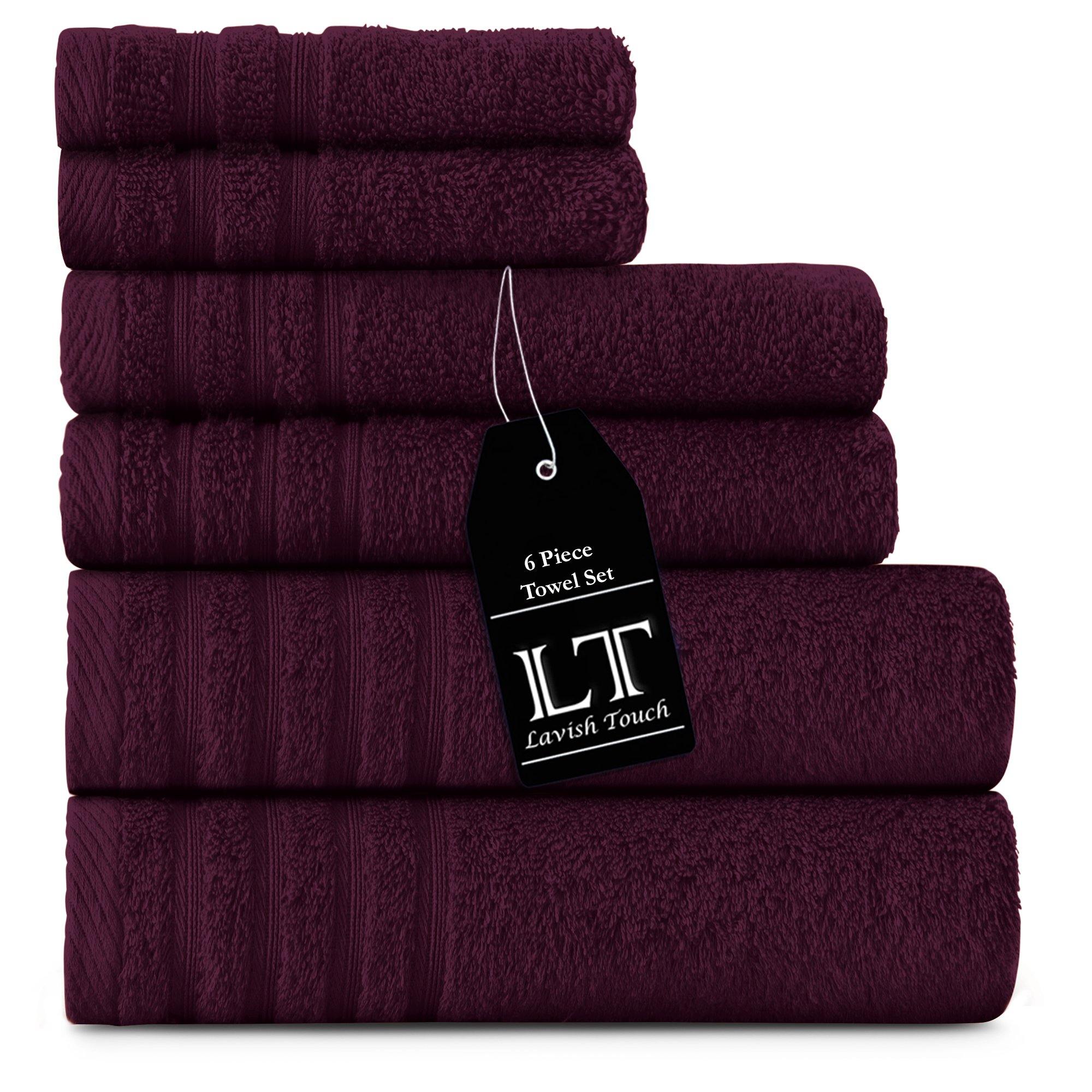 Lavish Touch 100% Cotton 500 GSM Aurelia Towel Set - Zenvias