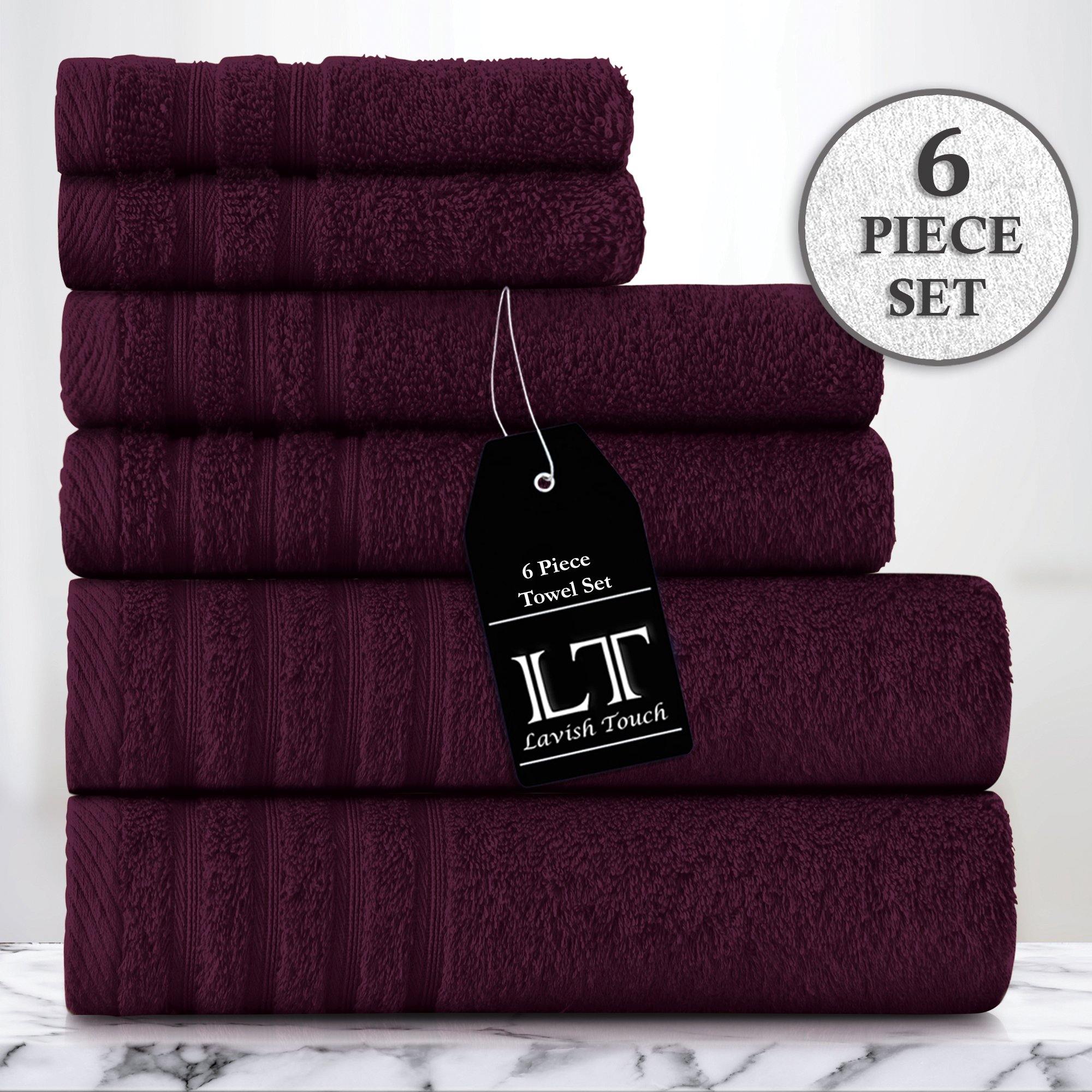 Lavish Touch 100% Cotton 500 GSM Aurelia Towel Set - Zenvias