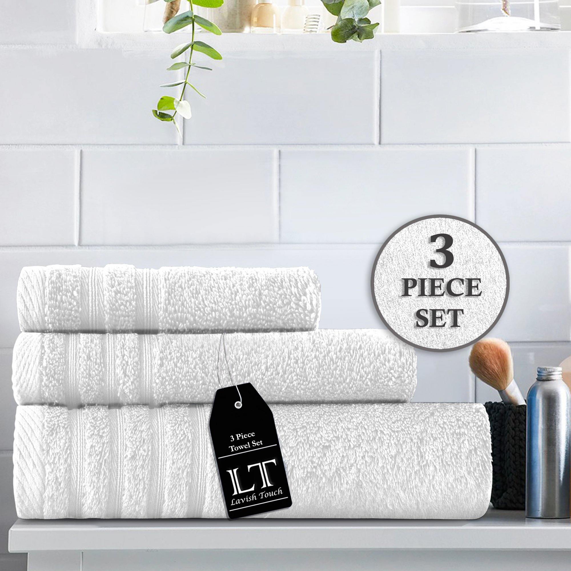Lavish Touch 100% Cotton 500 GSM Aurelia Towel Set - Zenvias