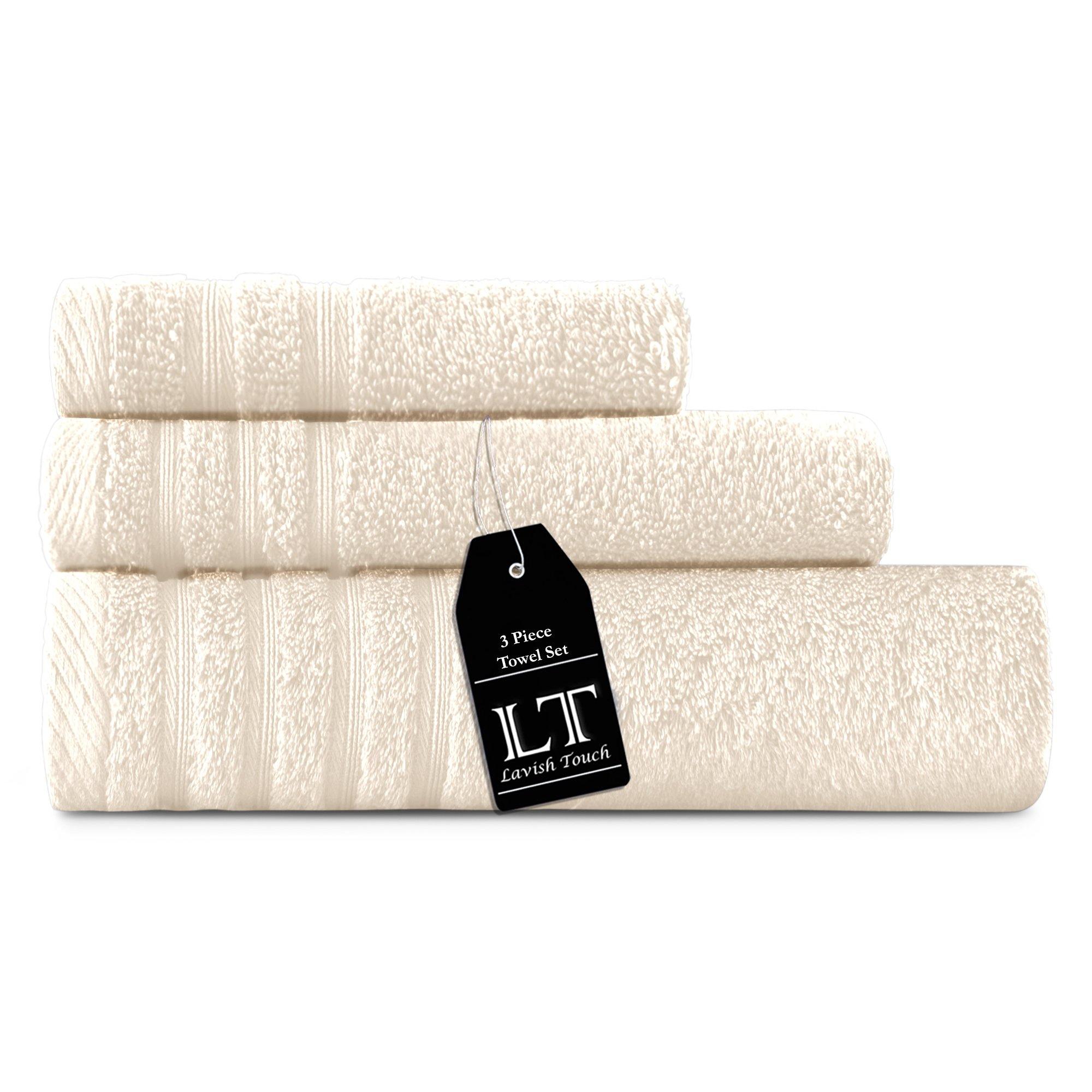 Lavish Touch 100% Cotton 500 GSM Aurelia Towel Set - Zenvias