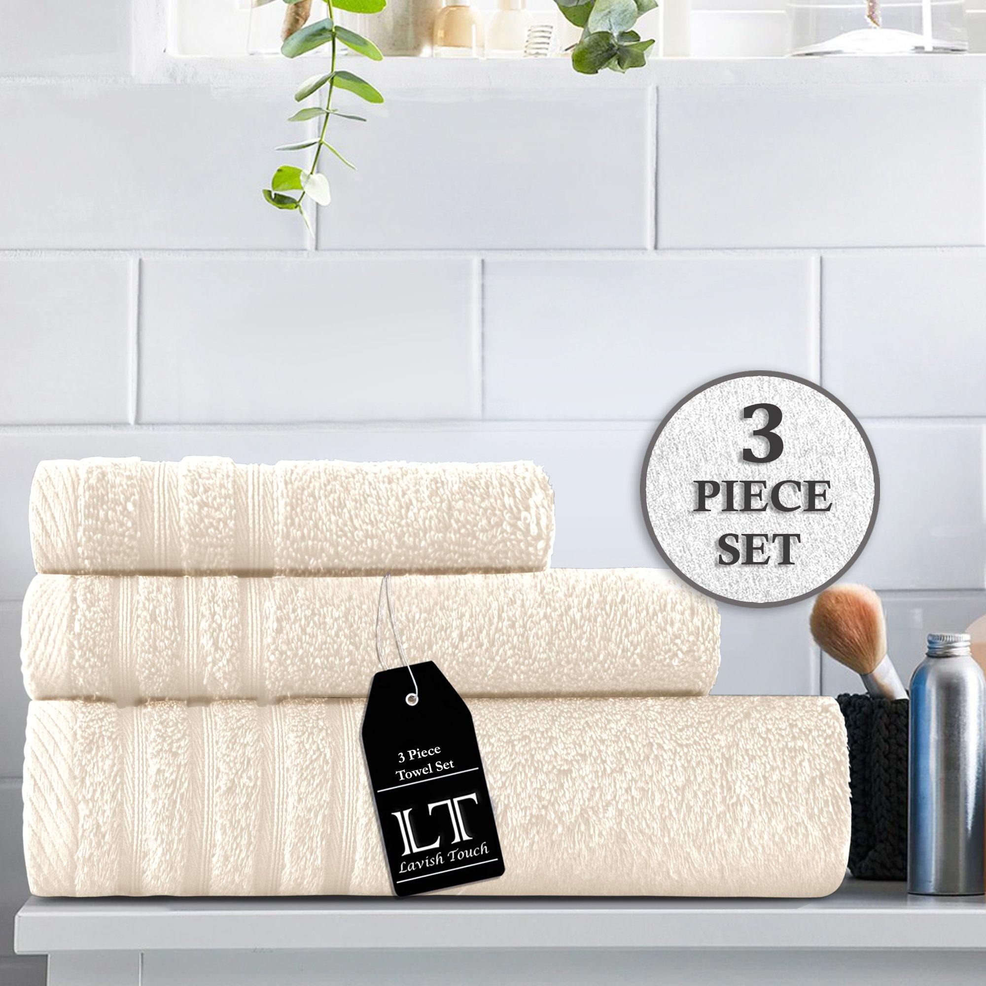 Lavish Touch 100% Cotton 500 GSM Aurelia Towel Set - Zenvias