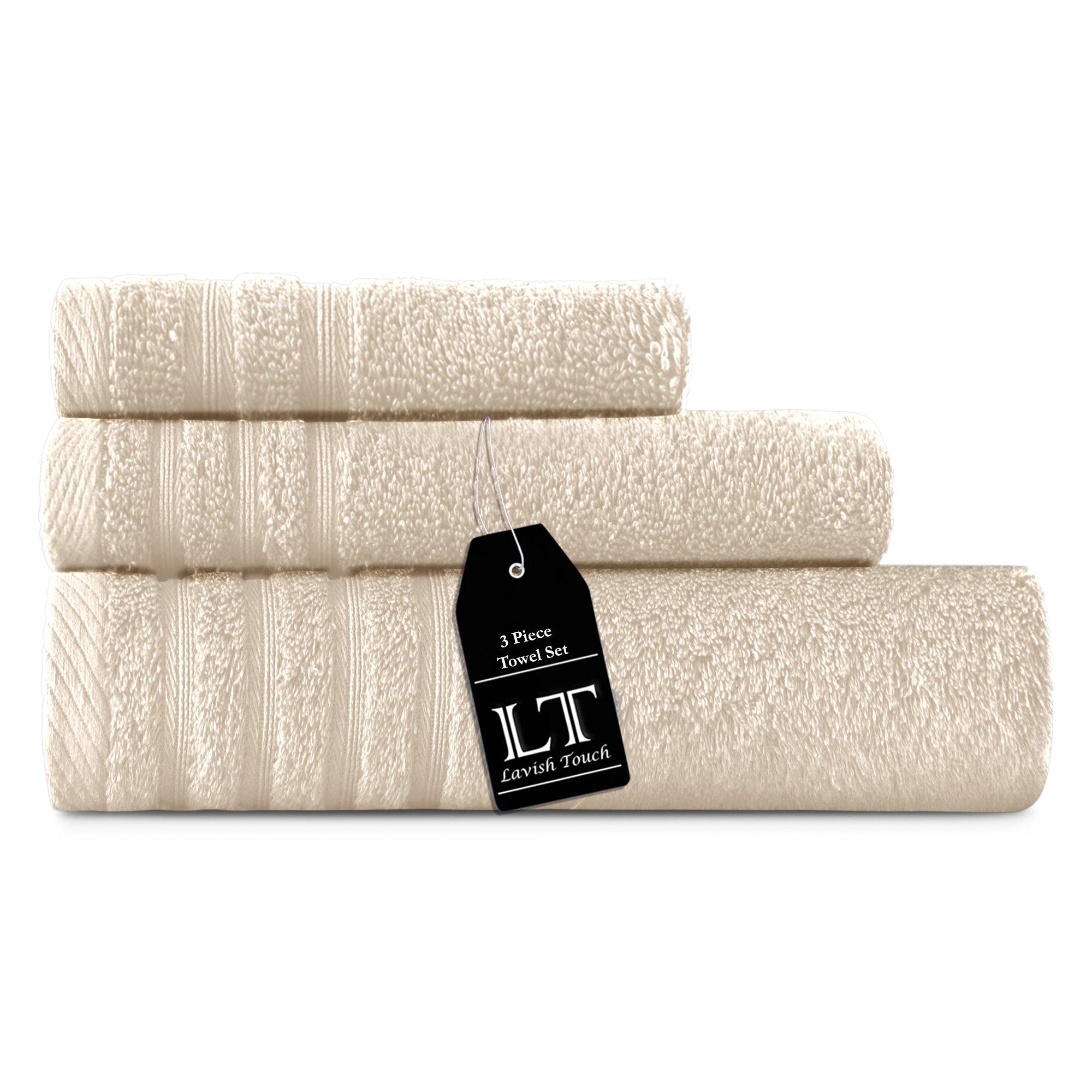 Lavish Touch 100% Cotton 500 GSM Aurelia Towel Set - Zenvias