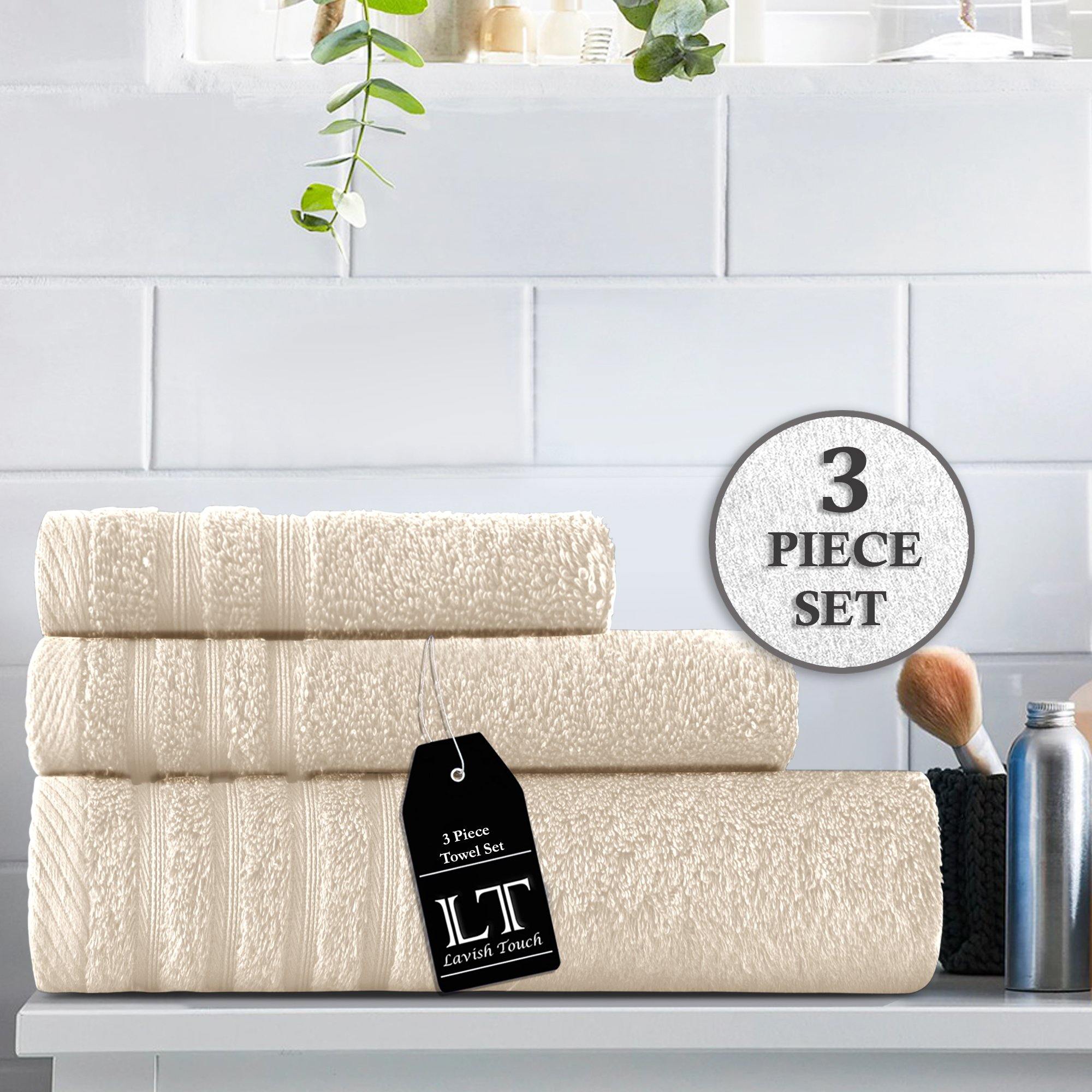Lavish Touch 100% Cotton 500 GSM Aurelia Towel Set - Zenvias