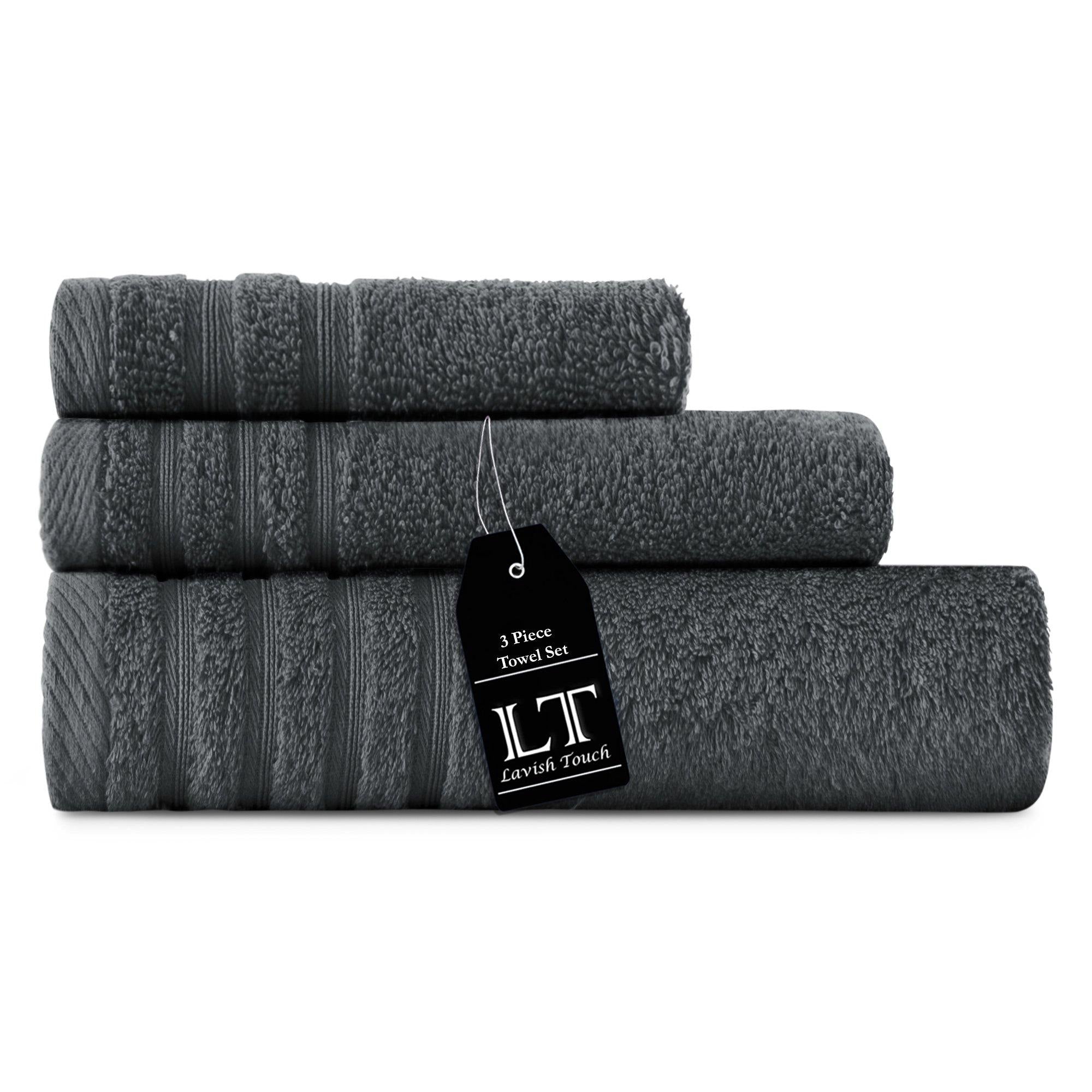 Lavish Touch 100% Cotton 500 GSM Aurelia Towel Set - Zenvias