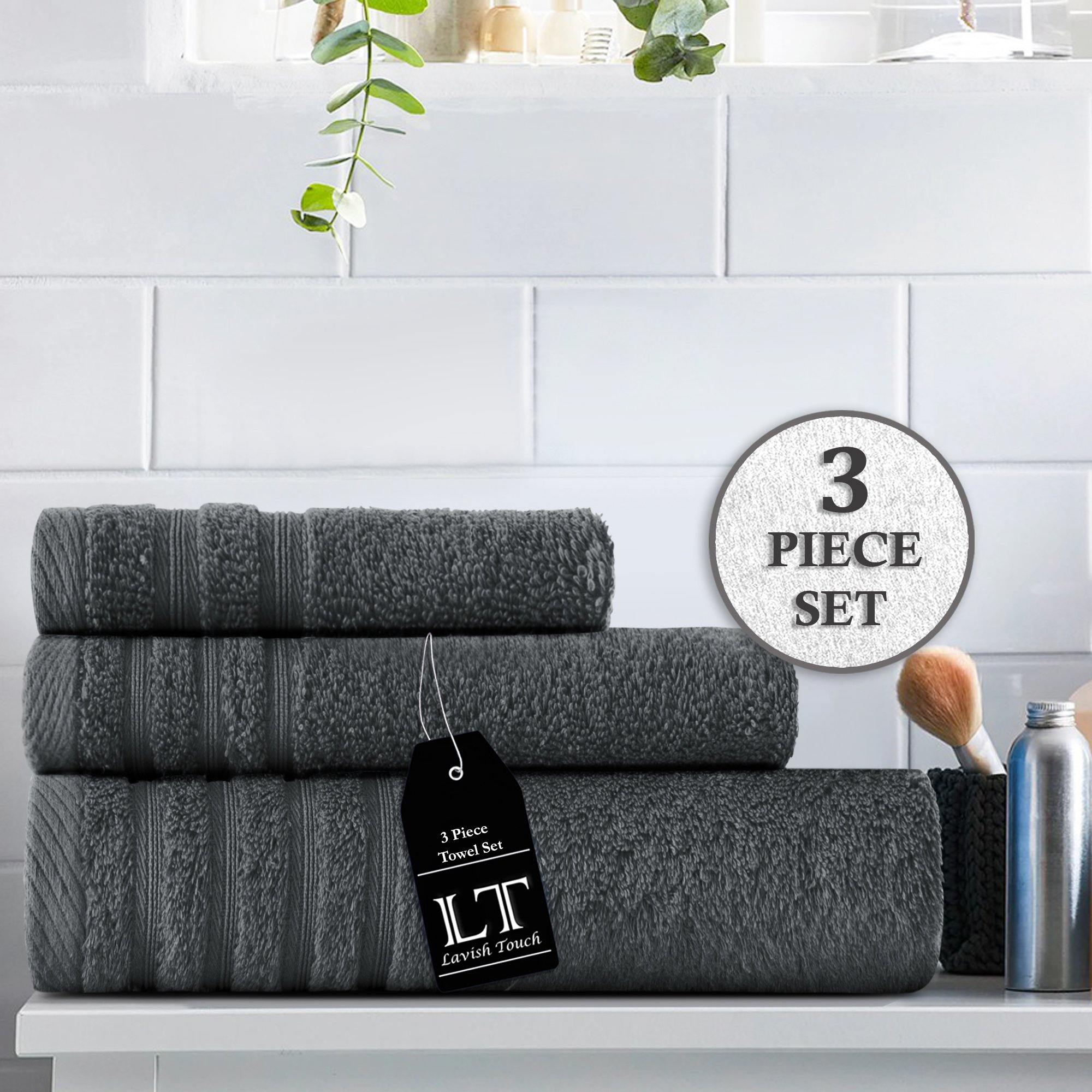 Lavish Touch 100% Cotton 500 GSM Aurelia Towel Set - Zenvias