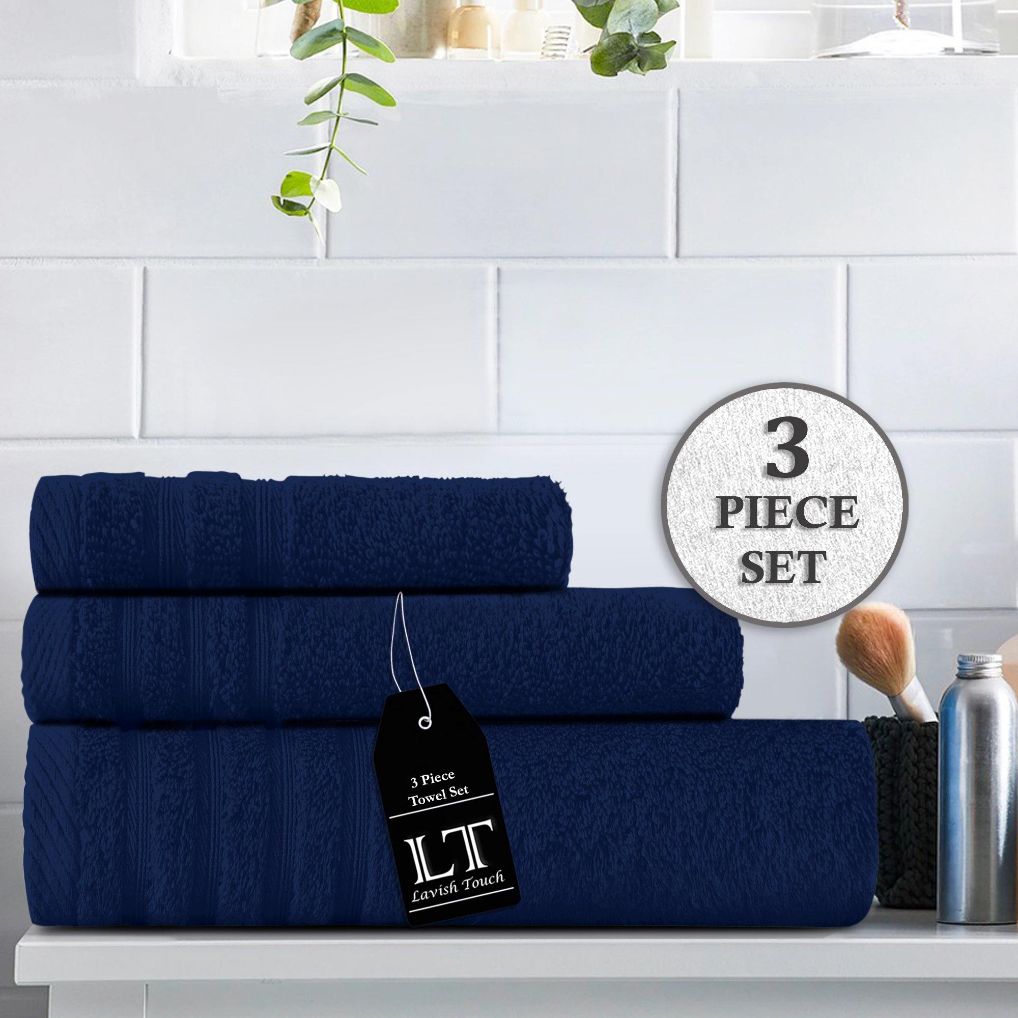 Lavish Touch 100% Cotton 500 GSM Aurelia Towel Set - Zenvias