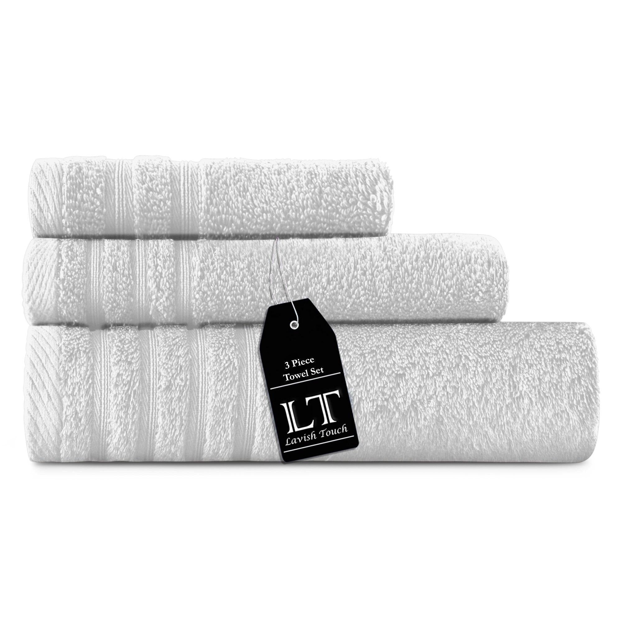 Lavish Touch 100% Cotton 500 GSM Aurelia Towel Set - Zenvias