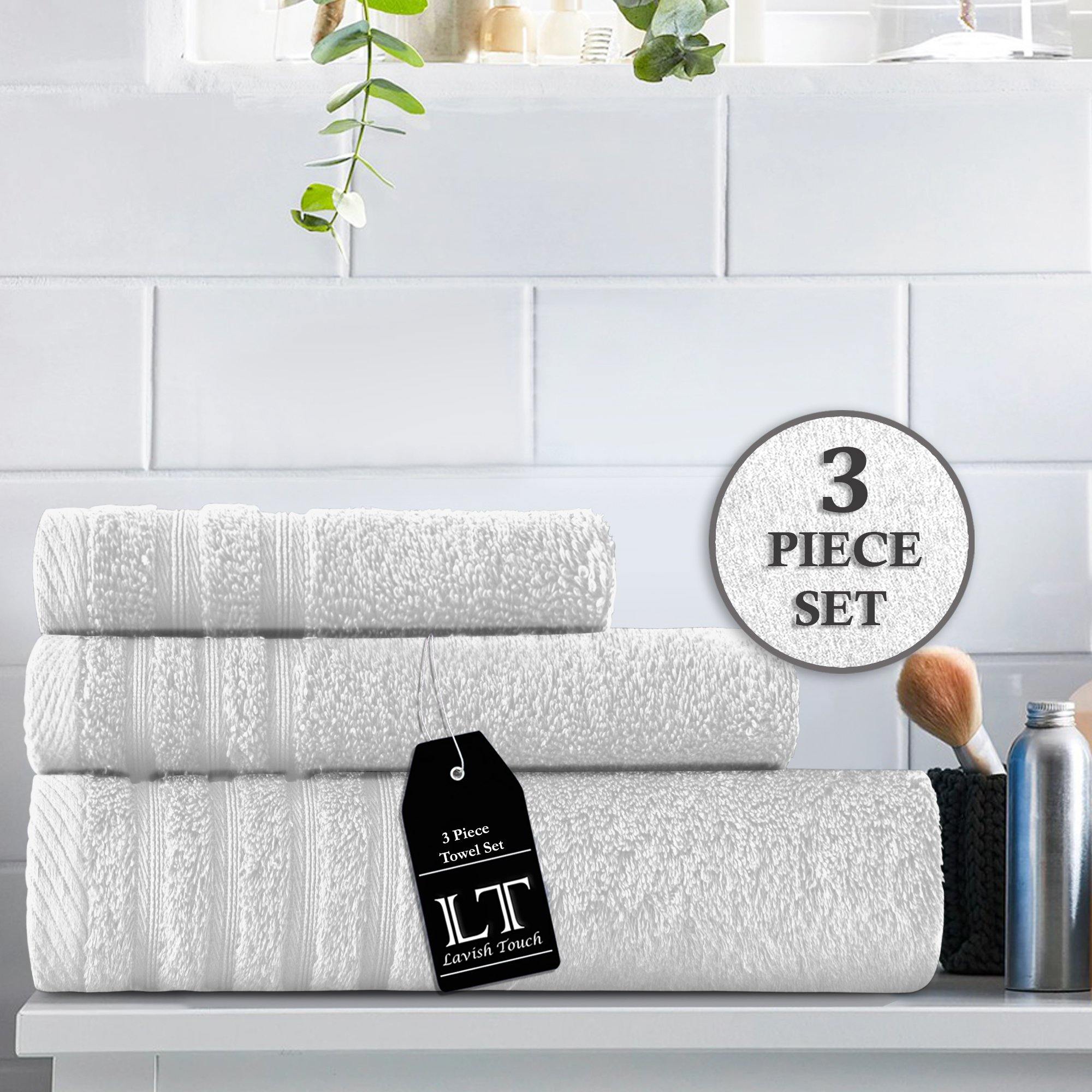 Lavish Touch 100% Cotton 500 GSM Aurelia Towel Set - Zenvias