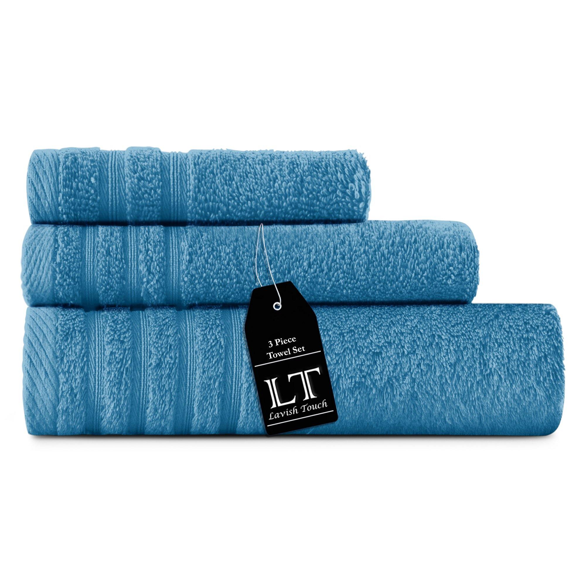 Lavish Touch 100% Cotton 500 GSM Aurelia Towel Set - Zenvias