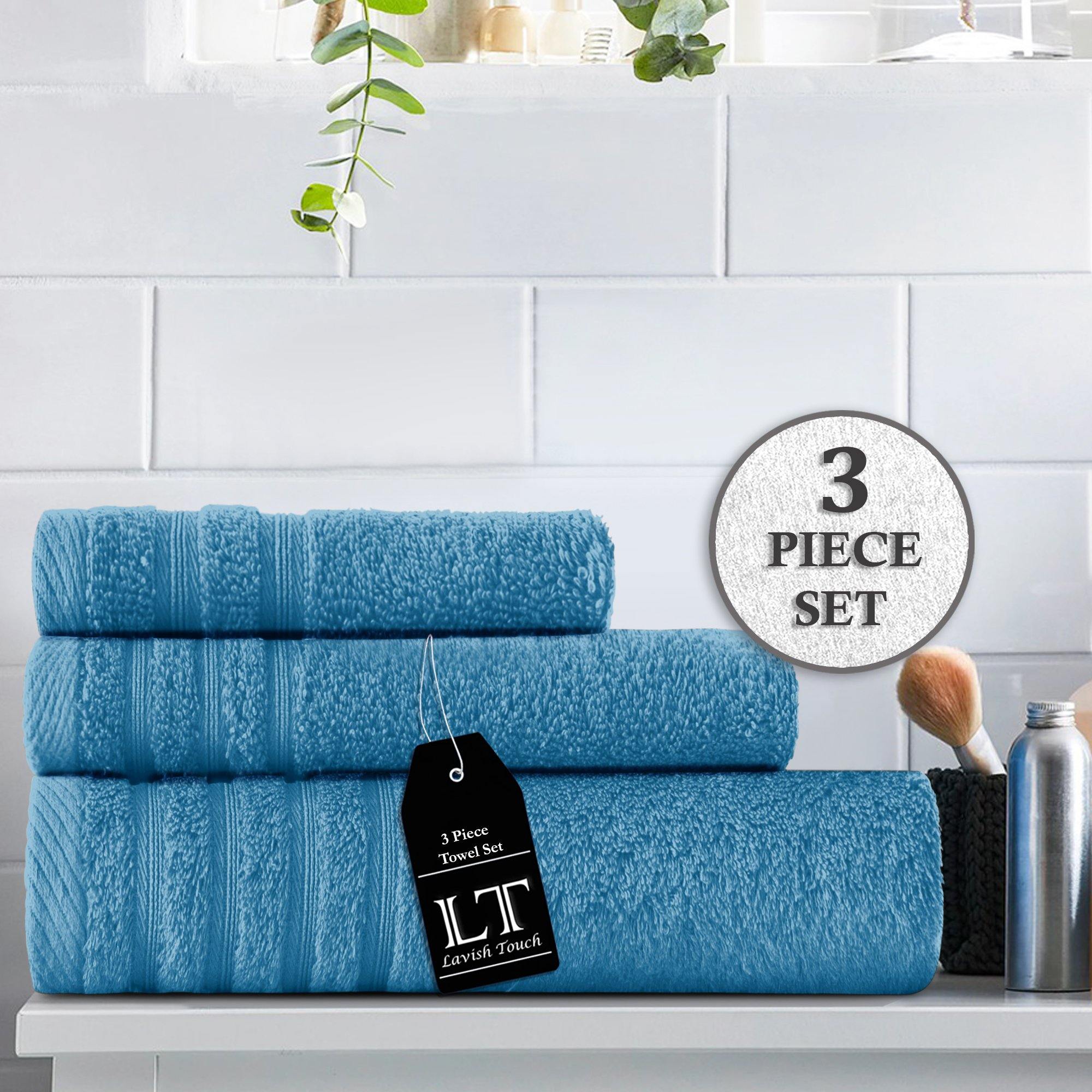 Lavish Touch 100% Cotton 500 GSM Aurelia Towel Set - Zenvias