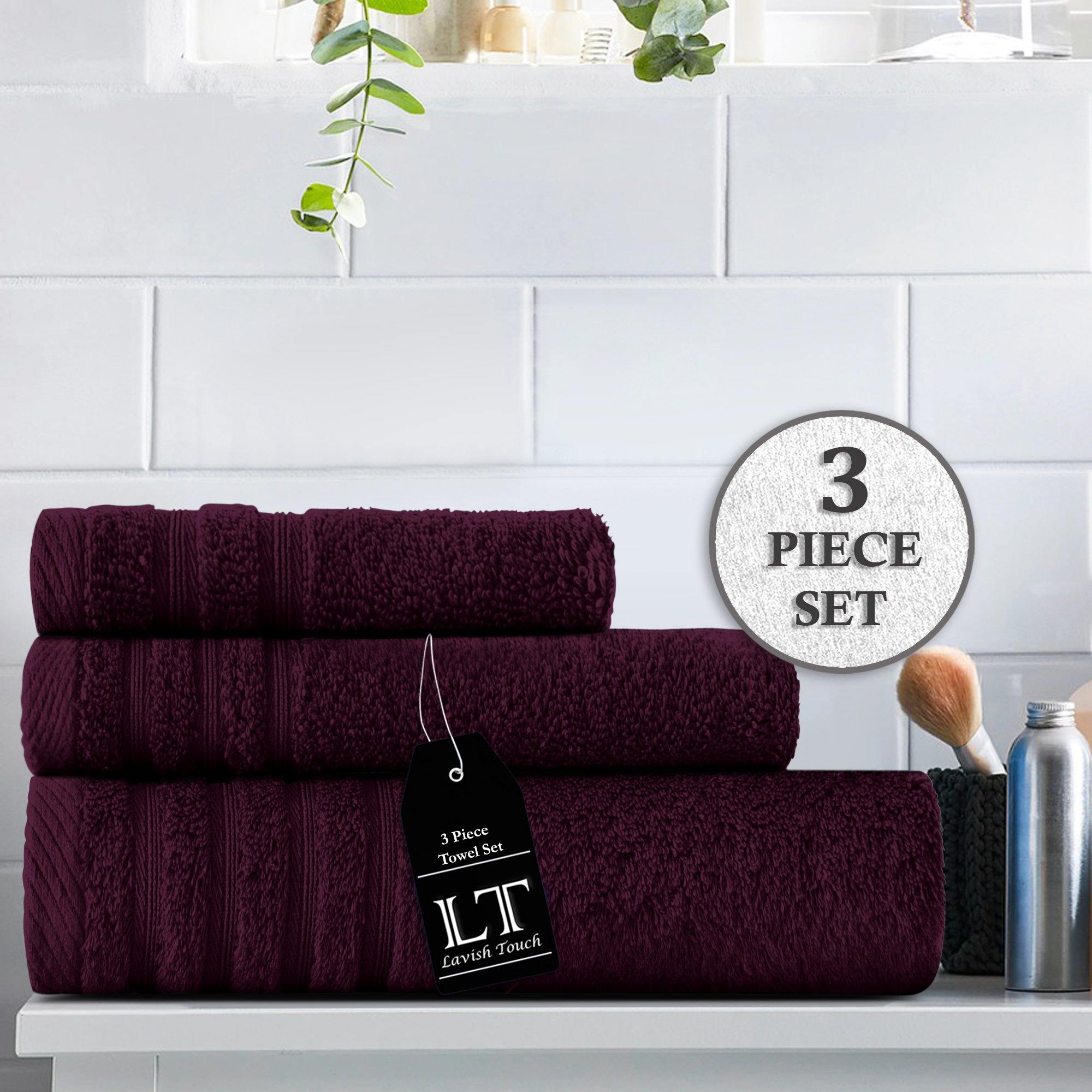 Lavish Touch 100% Cotton 500 GSM Aurelia Towel Set - Zenvias