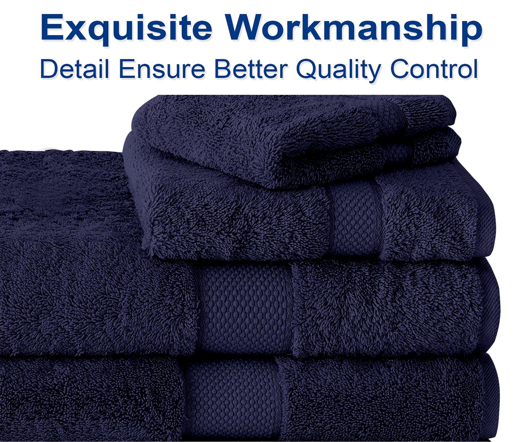 Lavish Touch 100% Cotton 600 GSM Aerocore Pack of 72 Wash Towels - Zenvias