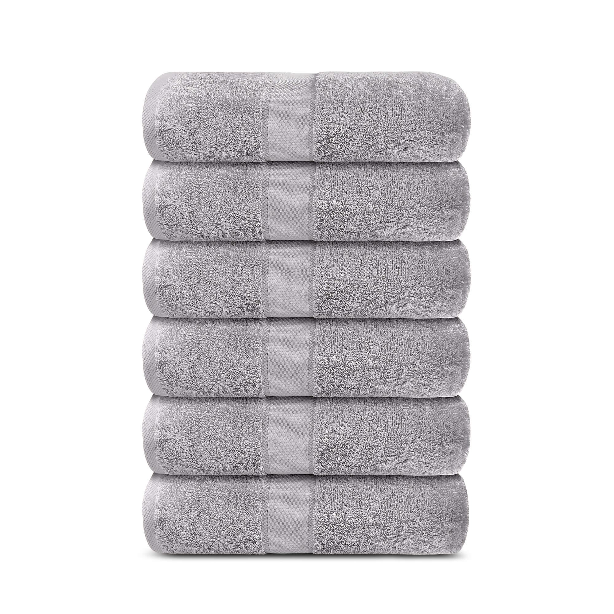 Lavish Touch 100% Cotton 600 GSM Aerocore Pack of 6 Hand Towels - Zenvias
