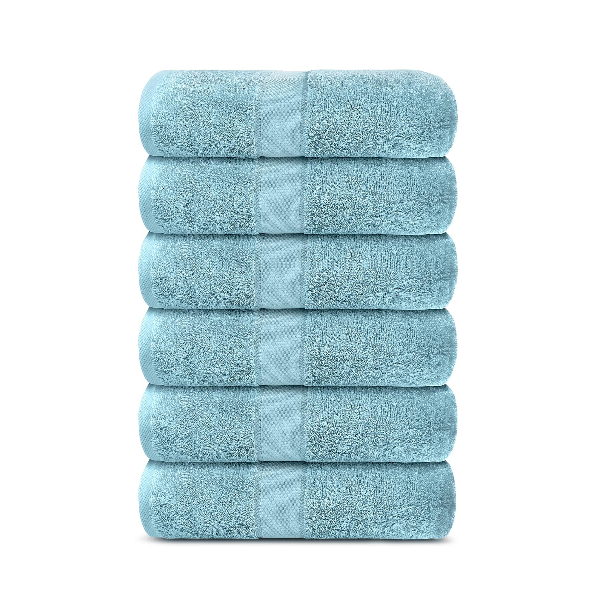 Lavish Touch 100% Cotton 600 GSM Aerocore Pack of 6 Hand Towels - Zenvias