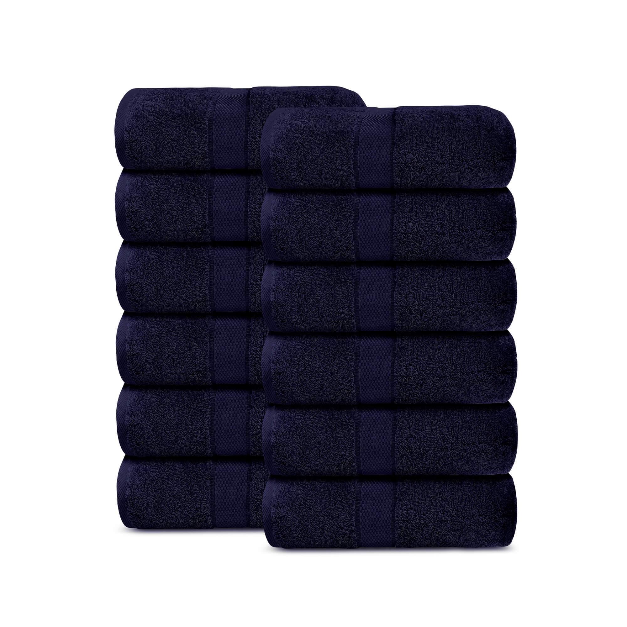 Lavish Touch 100% Cotton 600 GSM Aerocore Pack of 12 Face Towels - Zenvias