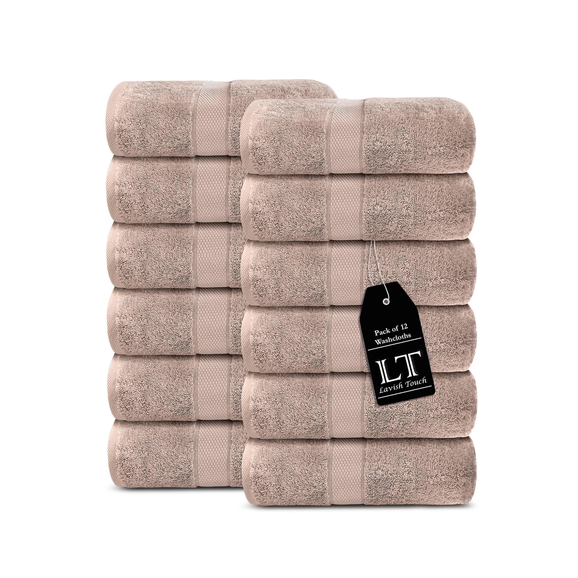 Lavish Touch 100% Cotton 600 GSM Aerocore Pack of 12 Face Towels - Zenvias