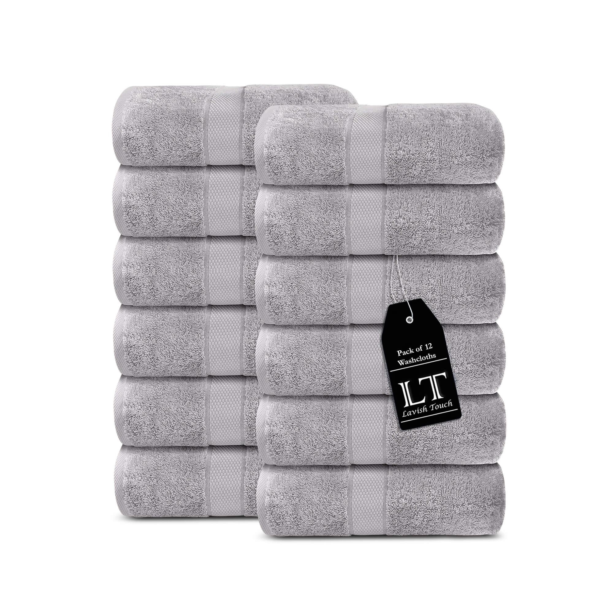 Lavish Touch 100% Cotton 600 GSM Aerocore Pack of 12 Face Towels - Zenvias