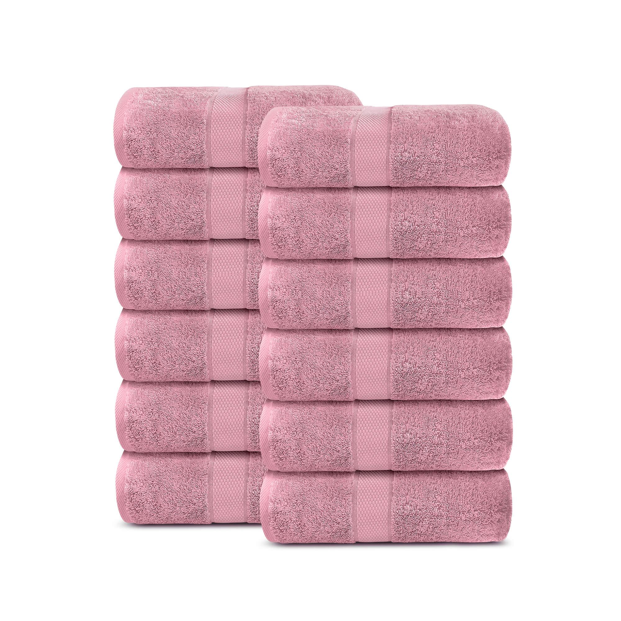 Lavish Touch 100% Cotton 600 GSM Aerocore Pack of 12 Face Towels - Zenvias