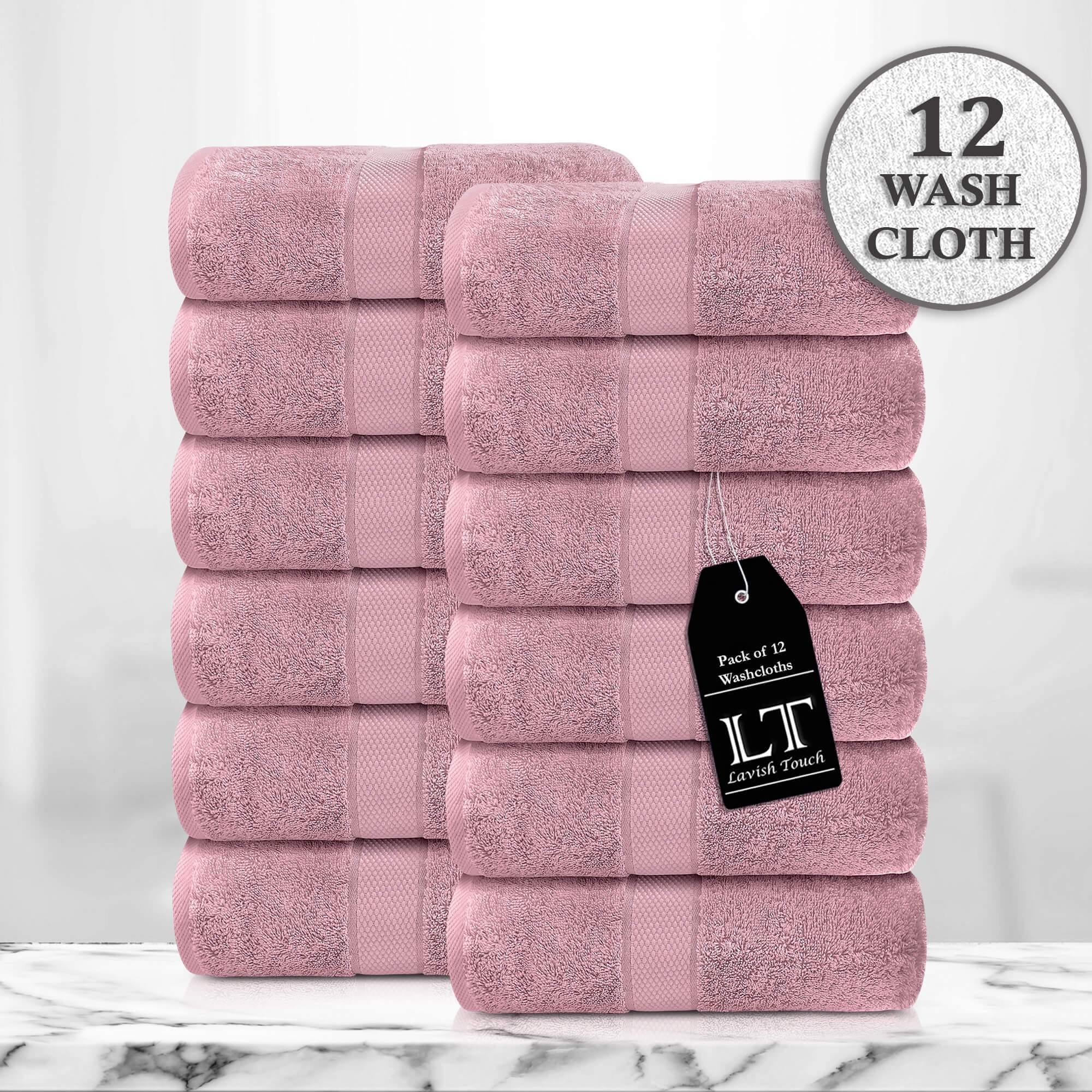 Lavish Touch 100% Cotton 600 GSM Aerocore Pack of 12 Face Towels - Zenvias
