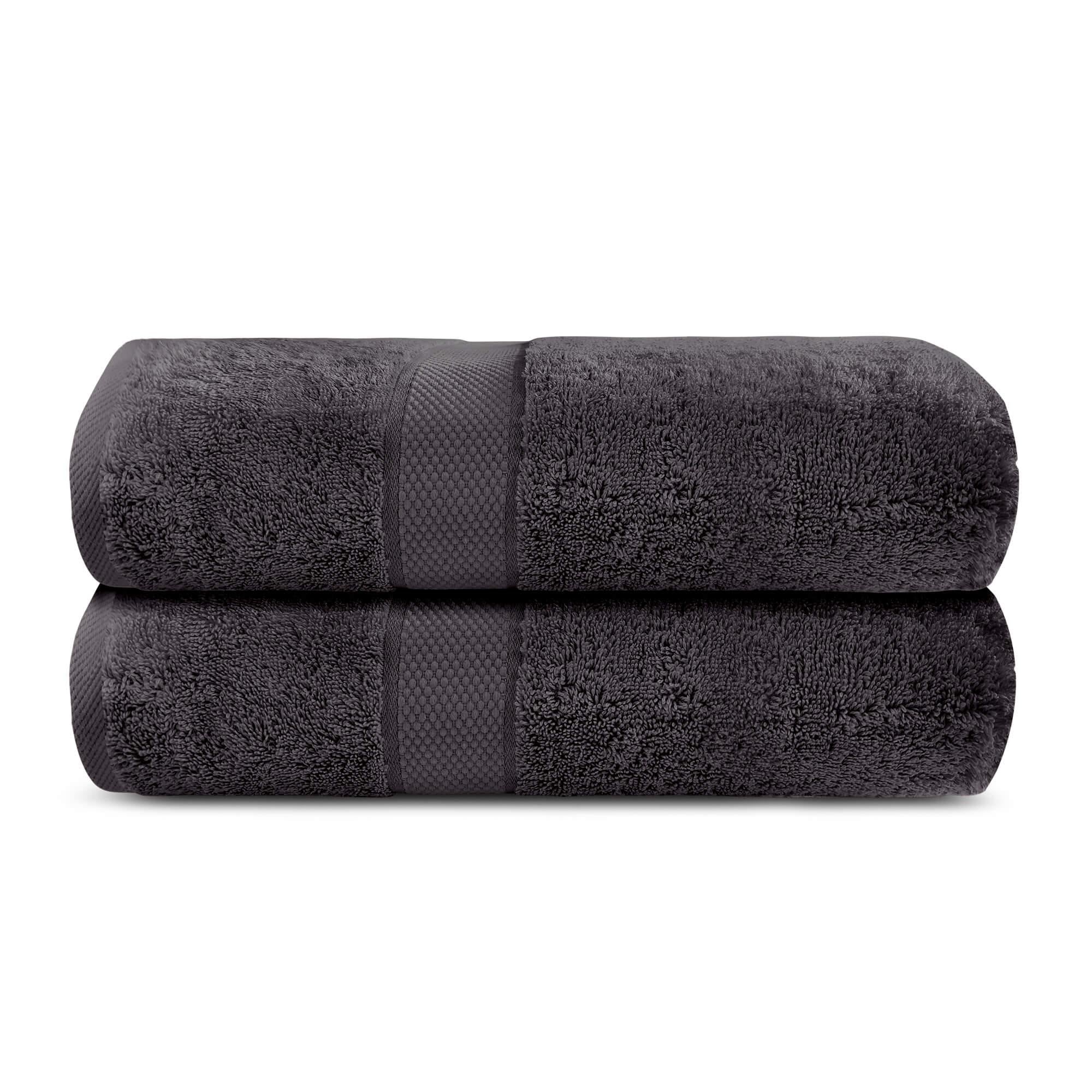 Lavish Touch 100% Cotton 600 GSM Aerocore Pack of 2 Bath Sheets - Zenvias