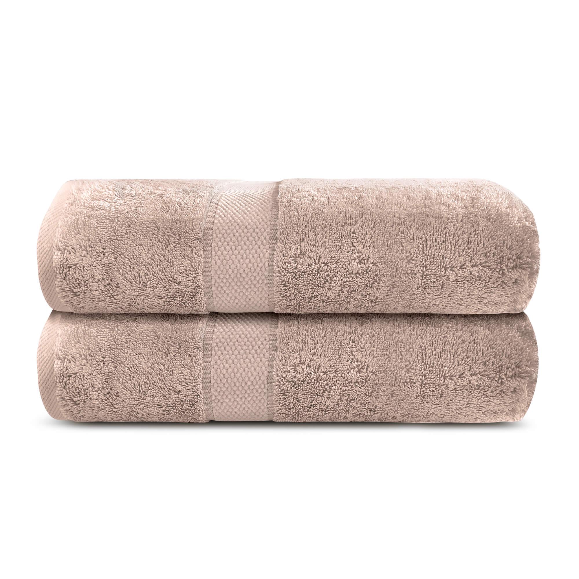 Lavish Touch 100% Cotton 600 GSM Aerocore Pack of 2 Bath Sheets - Zenvias