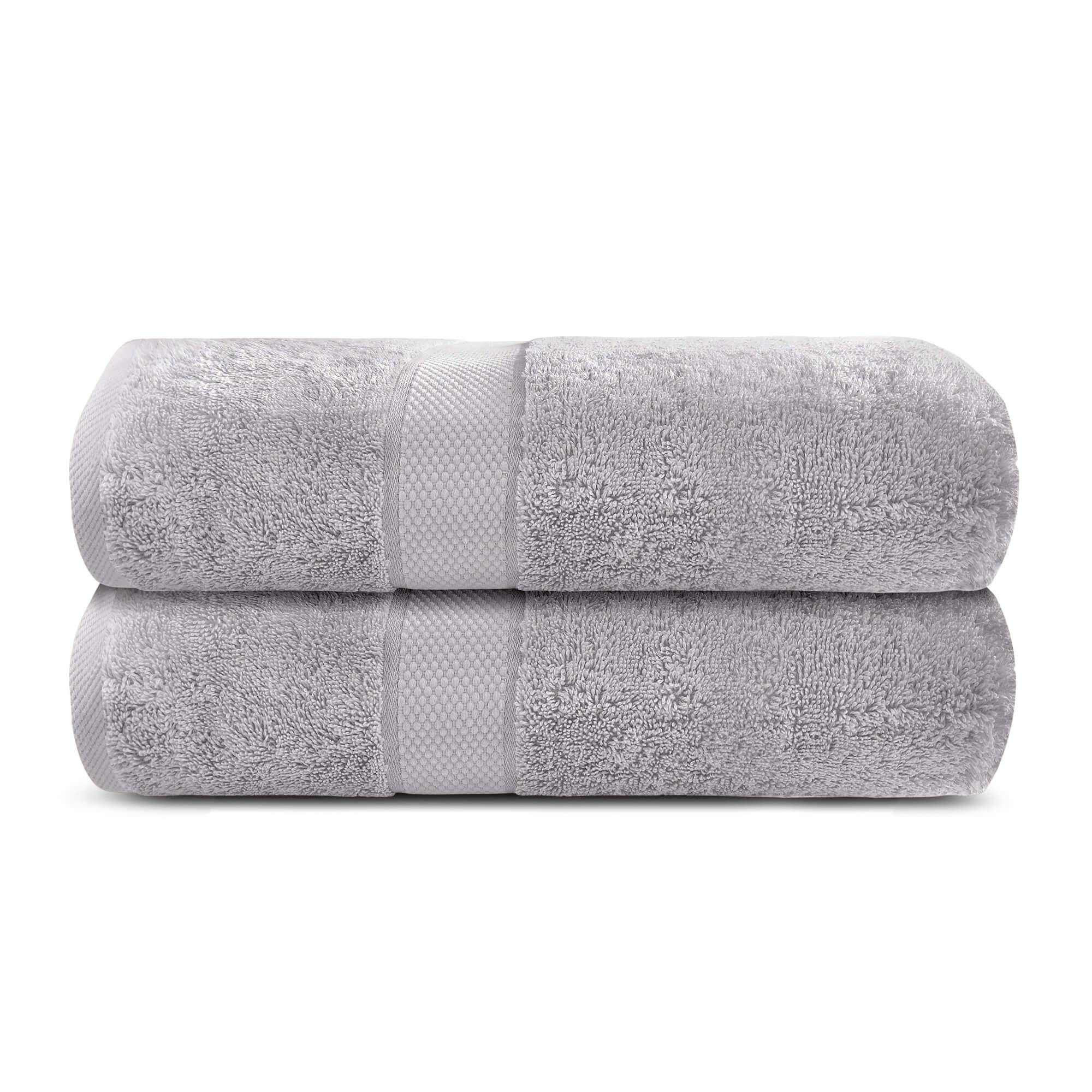 Lavish Touch 100% Cotton 600 GSM Aerocore Pack of 2 Bath Sheets - Zenvias