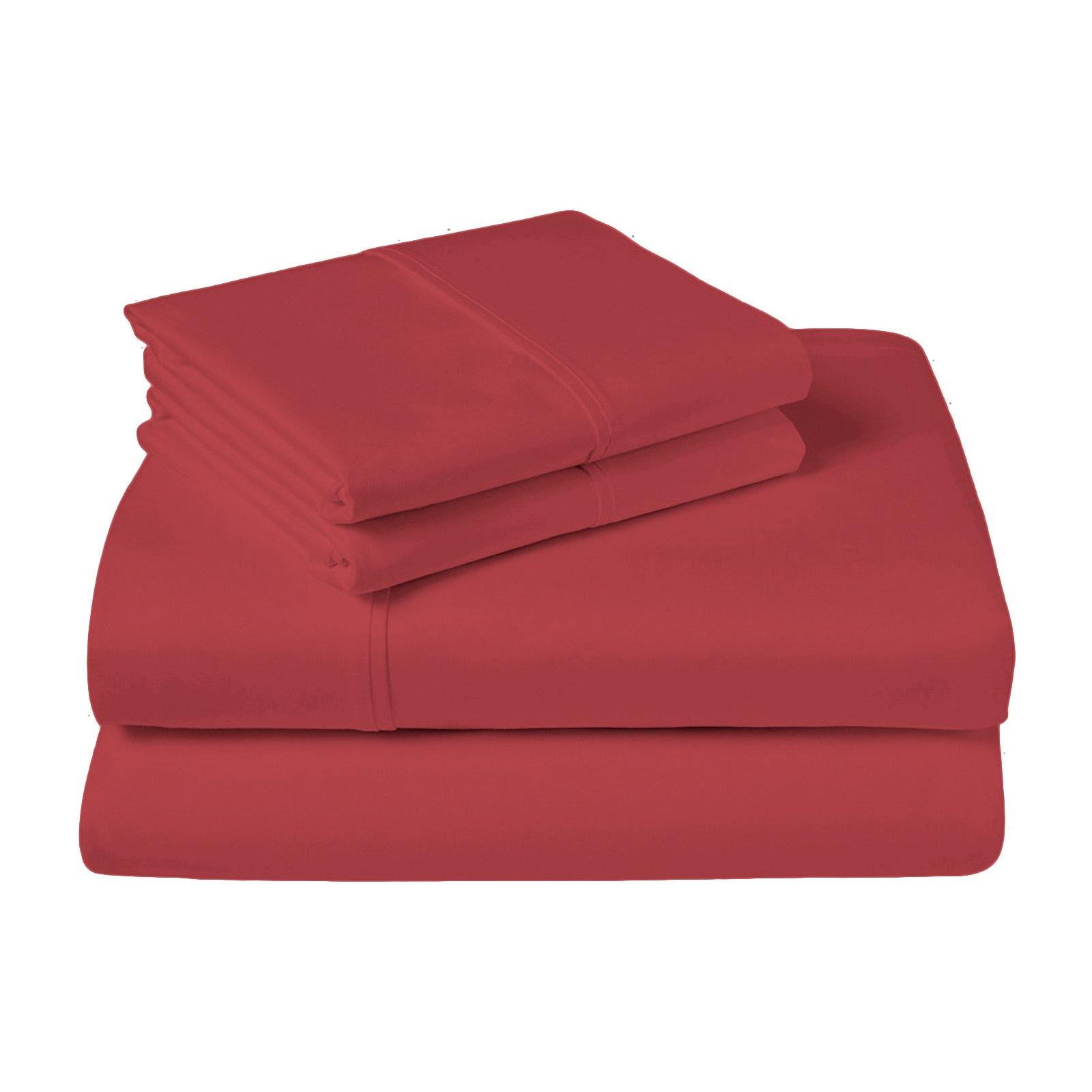 Lavish Touch 100% Cotton 500TC Queen Bed Sheet Set 4 Pcs Zenvias