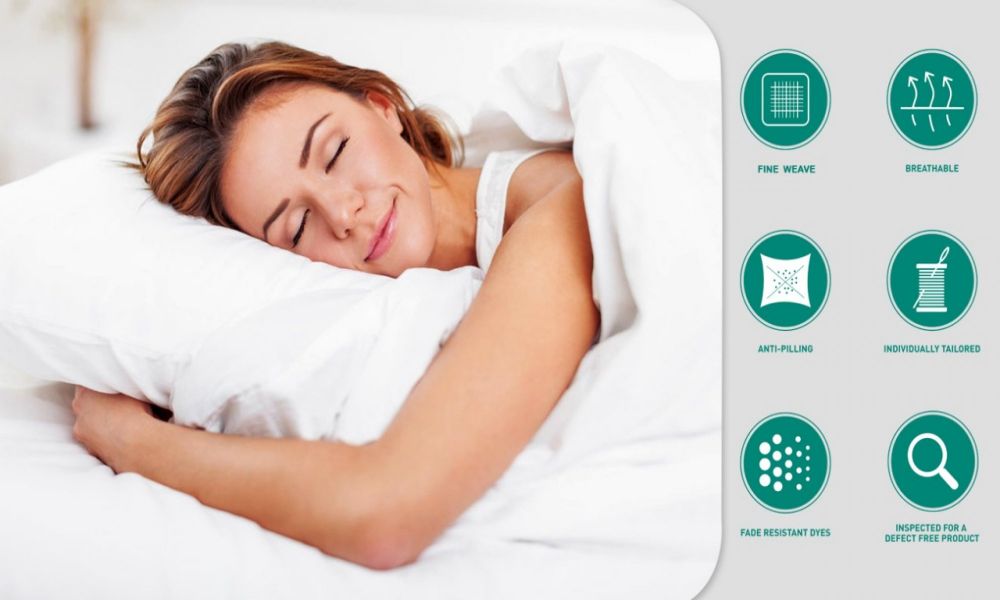 Lavish Touch 100% Cotton 500 TC Sateen Stripe 4pc Sheet Set - Queen - Zenvias