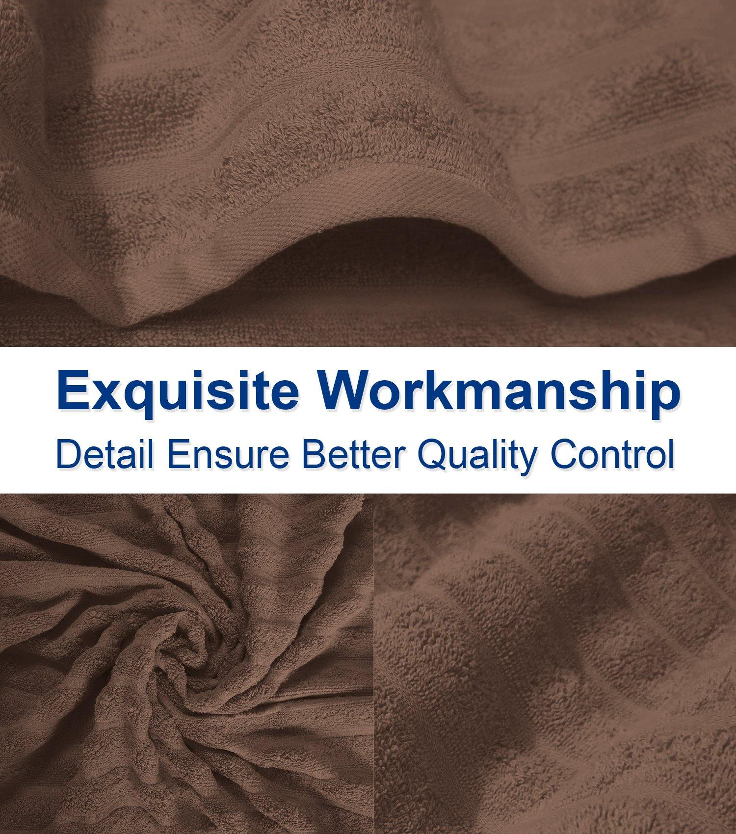 Lavish Touch 100% Cotton 650 GSM Bath Towels Pack of 4 - Zenvias