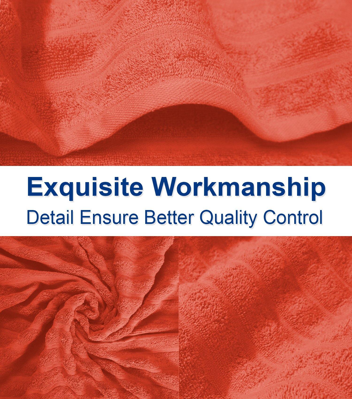 Lavish Touch 100% Cotton 650 GSM Bath Towels Pack of 4 - Zenvias