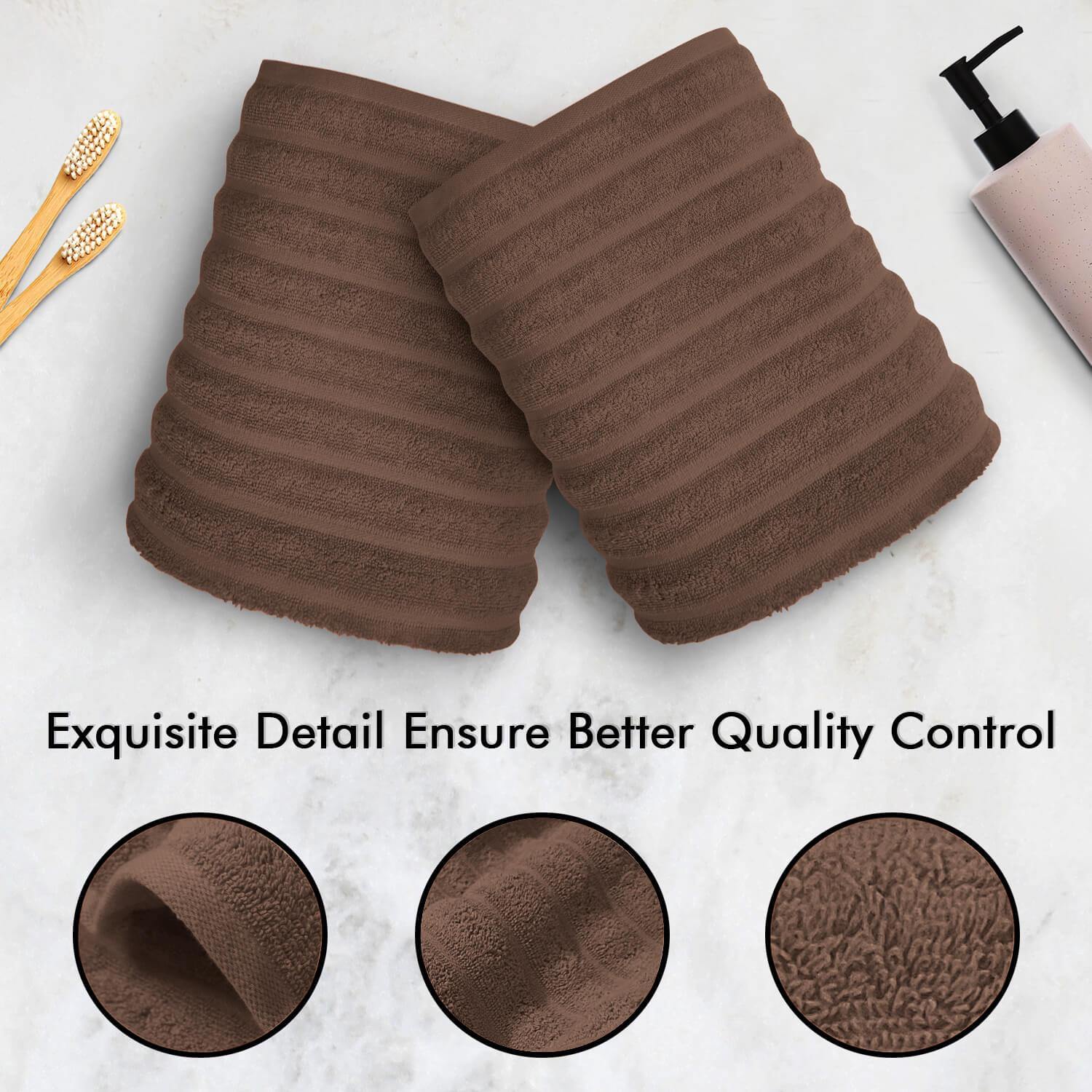 Lavish Touch 100% Cotton 600 GSM Face Towels Pack of 12 - Zenvias