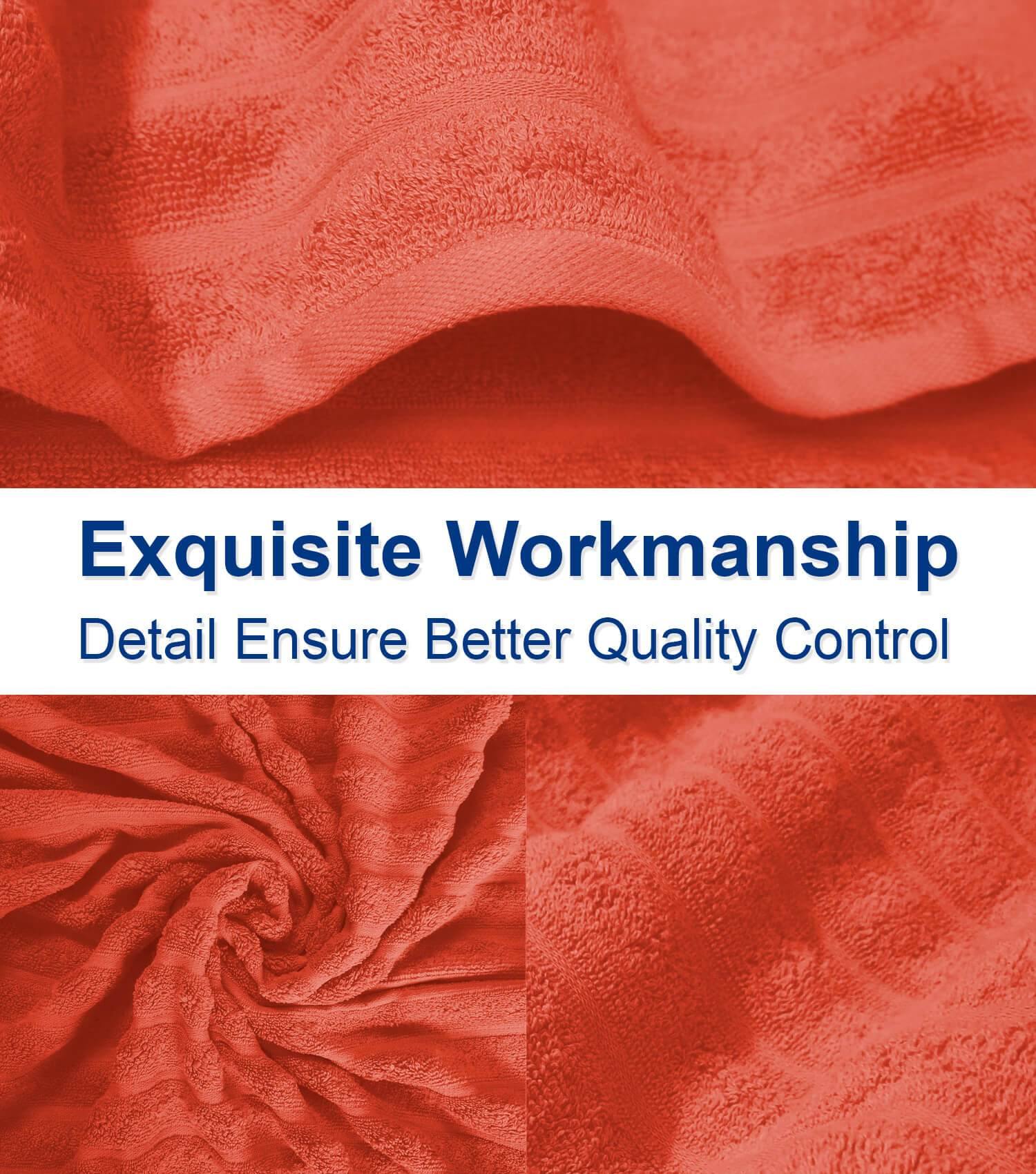 Lavish Touch 100% Cotton 600 GSM Face Towels Pack of 12 - Zenvias