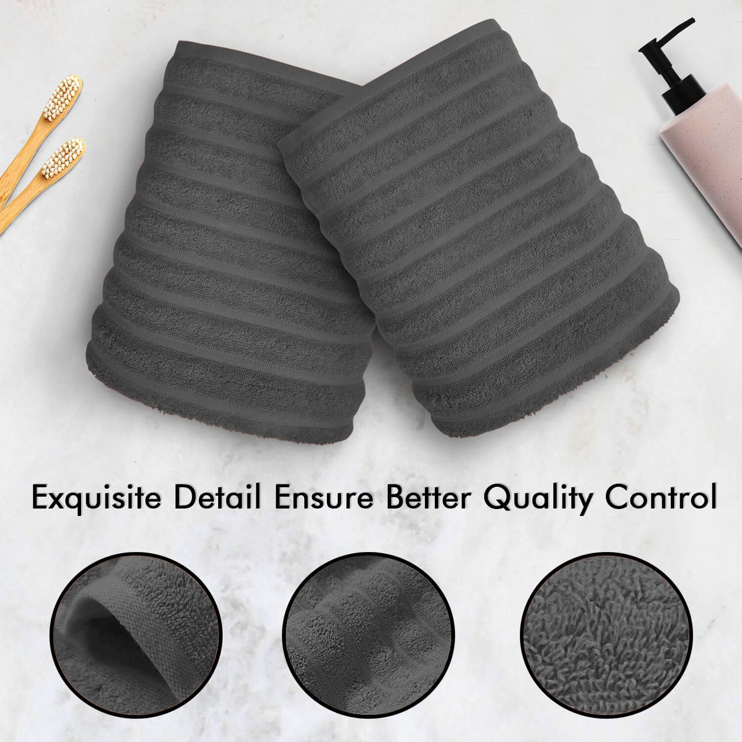 Lavish Touch 100% Cotton 600 GSM Face Towels Pack of 12 - Zenvias