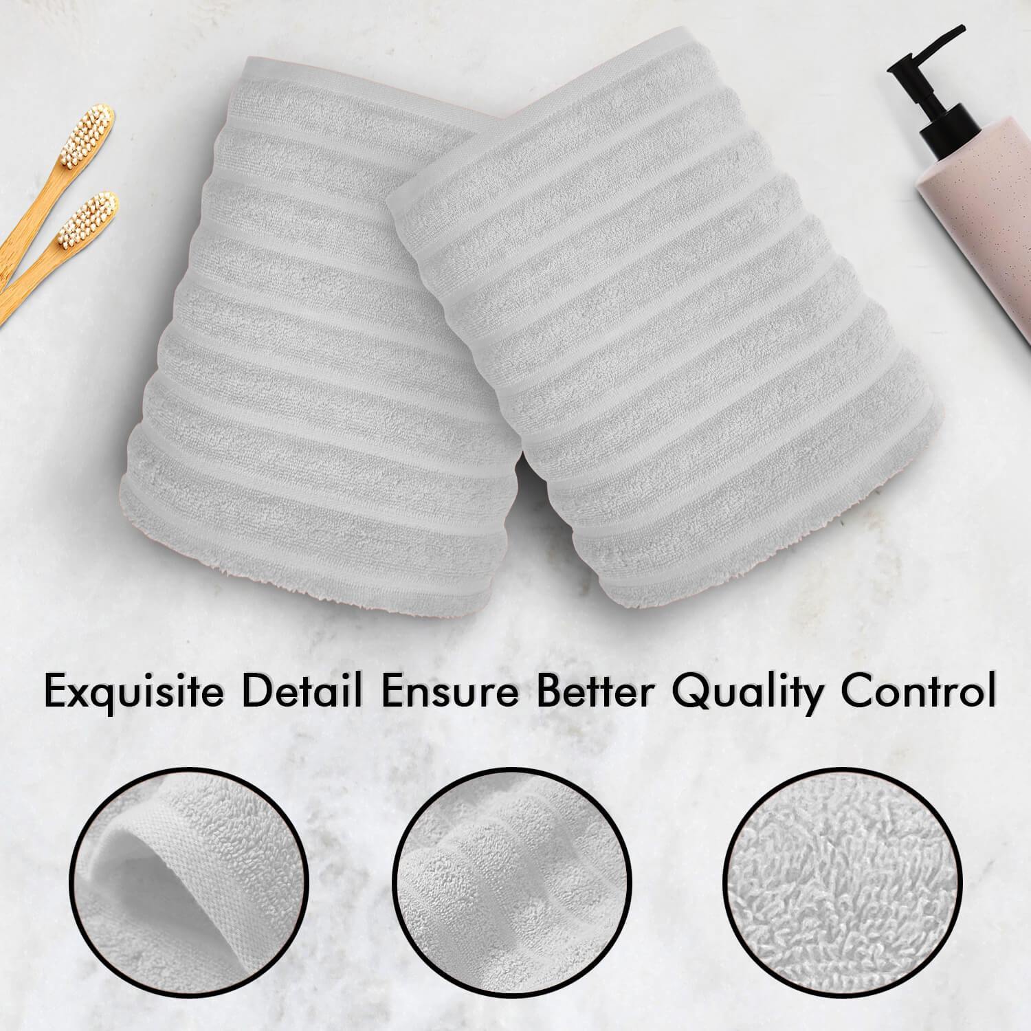 Lavish Touch 100% Cotton 600 GSM Face Towels Pack of 12 - Zenvias