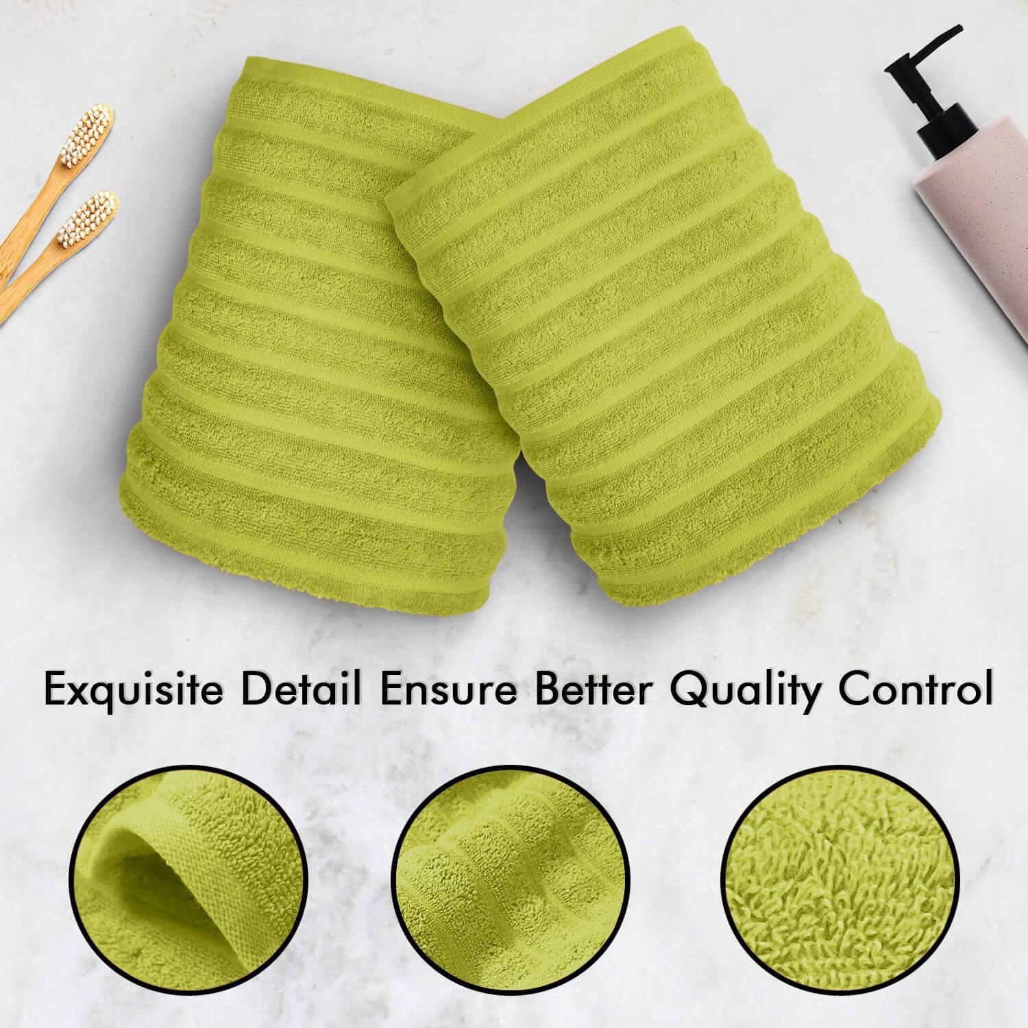 Lavish Touch 100% Cotton 600 GSM Face Towels Pack of 12 - Zenvias