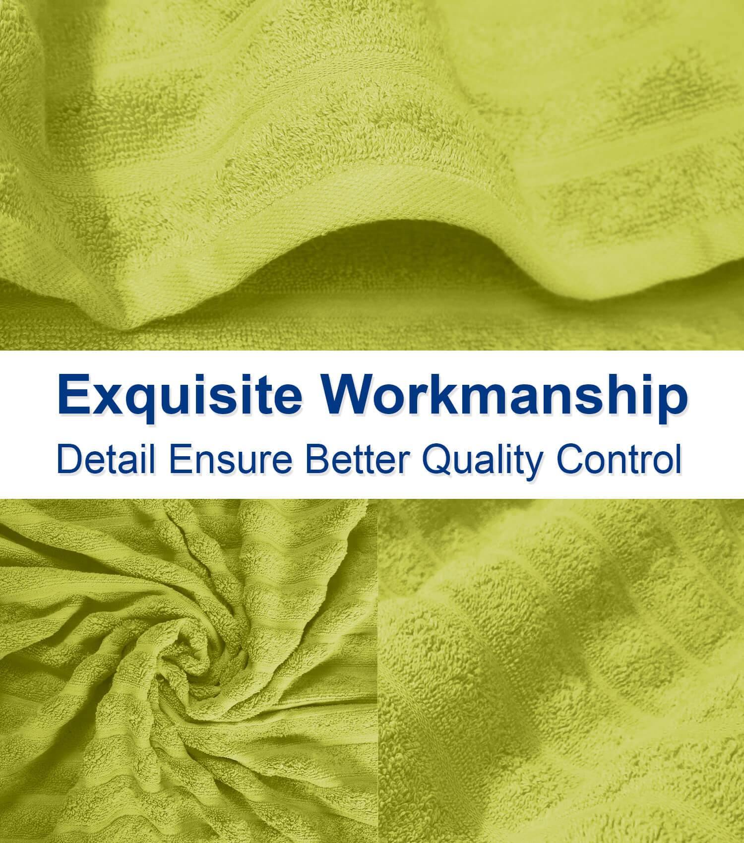 Lavish Touch 100% Cotton 600 GSM Face Towels Pack of 12 - Zenvias