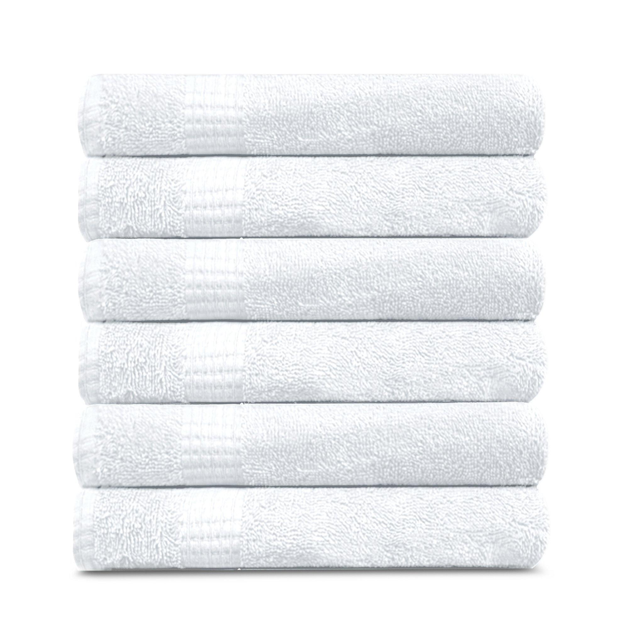 Lavish Touch 100% Cotton Melrose Hand Towels Set Pack of 6 - Zenvias