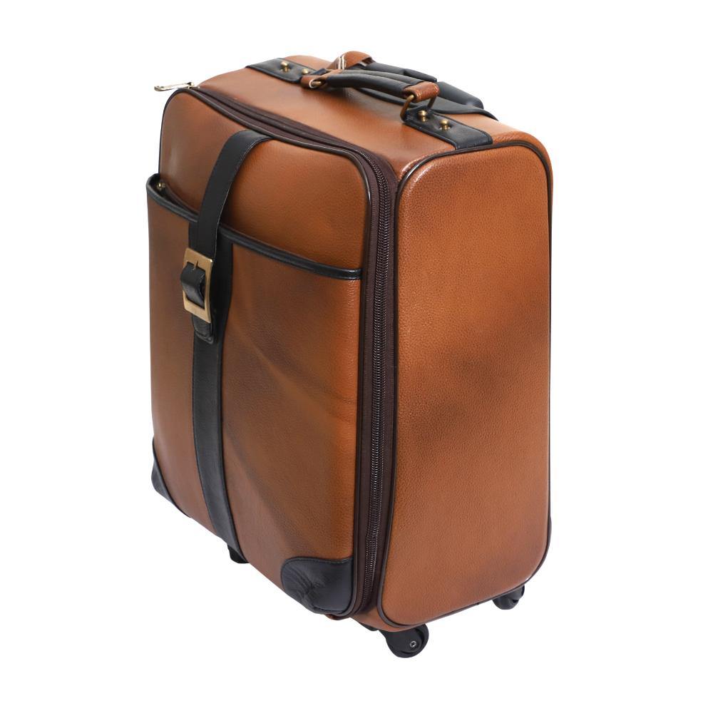 Lavish Touch Mulford Trolley Bag
 Leather - Tan - Zenvias