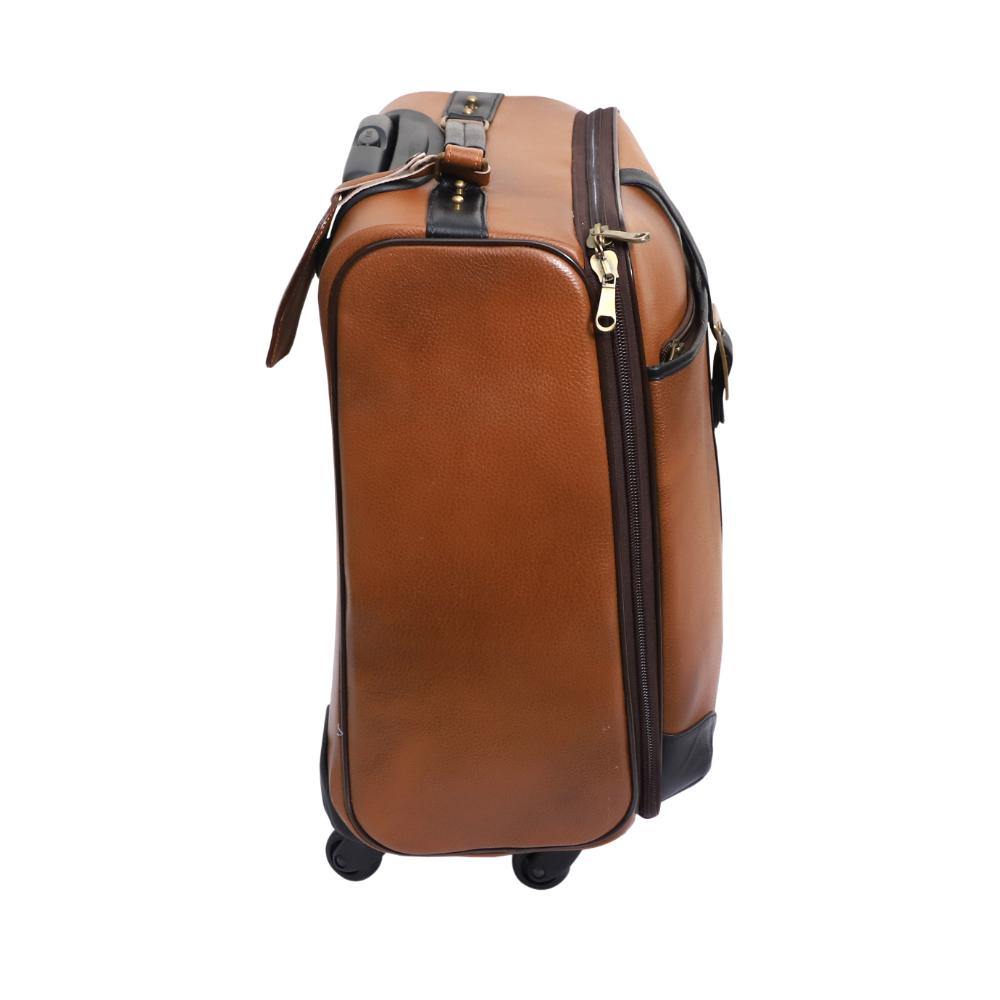 Lavish Touch Mulford Trolley Bag
 Leather - Tan - Zenvias