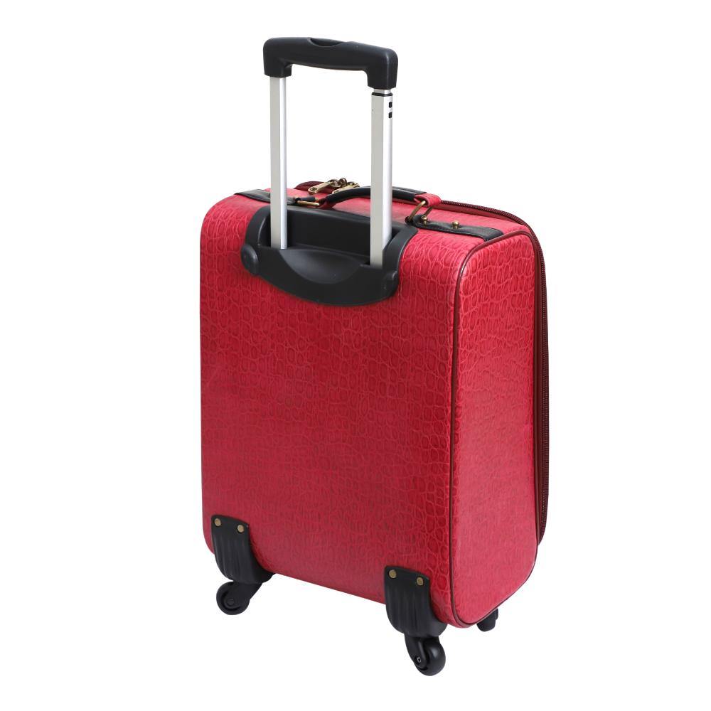 Lavish Touch Mulford Trolley Bag
 Leather - Red - Zenvias