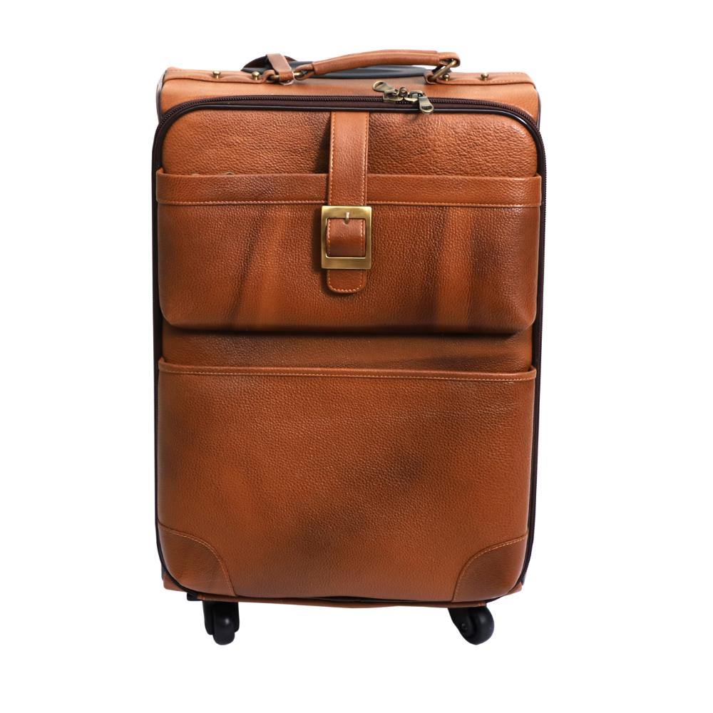 Lavish Touch Elm Trolley Bag
 Leather - Tan
 ( Without Texture ) - Zenvias