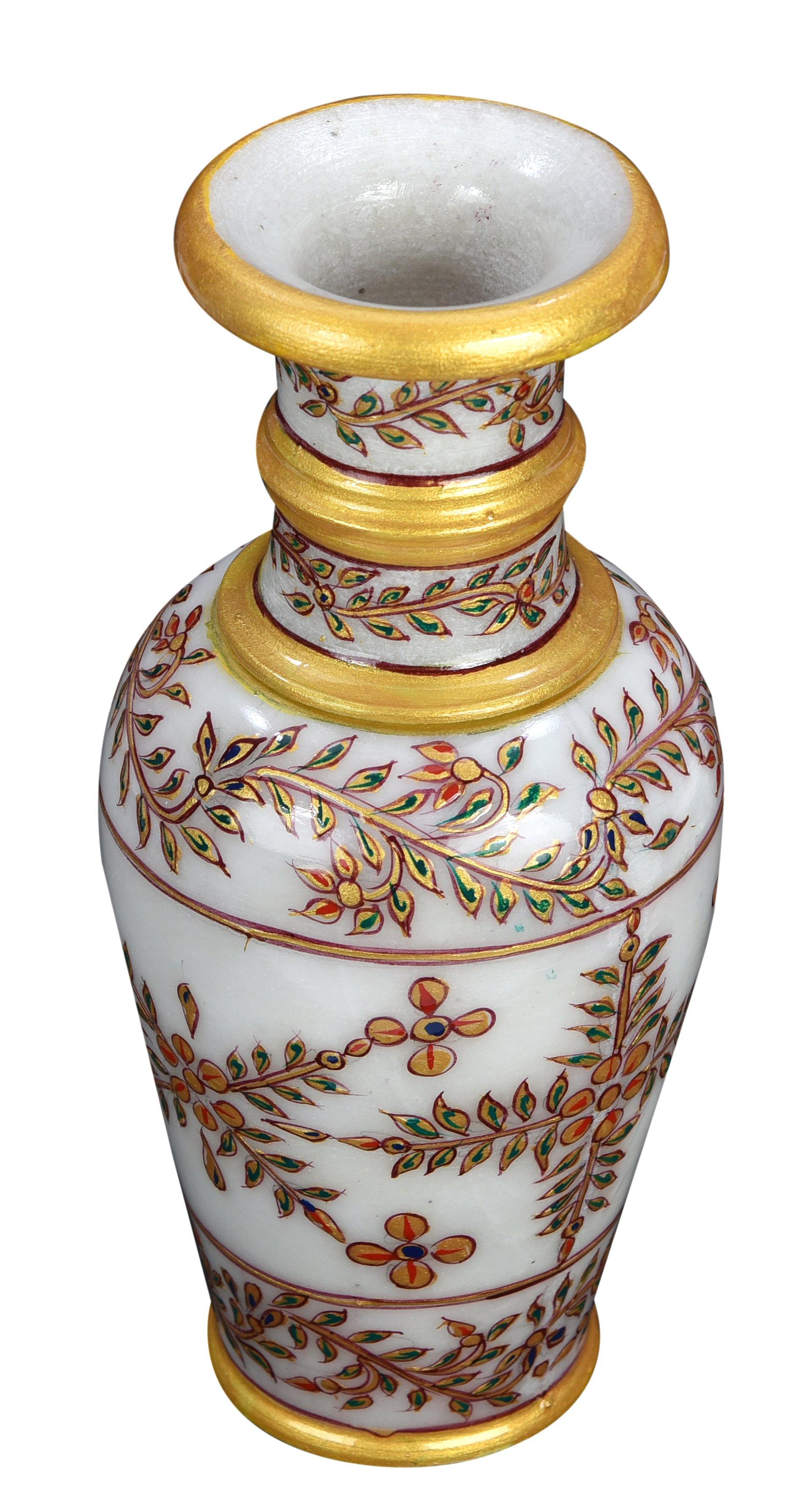 Lavish Touch Celeste Marble Vase - Zenvias