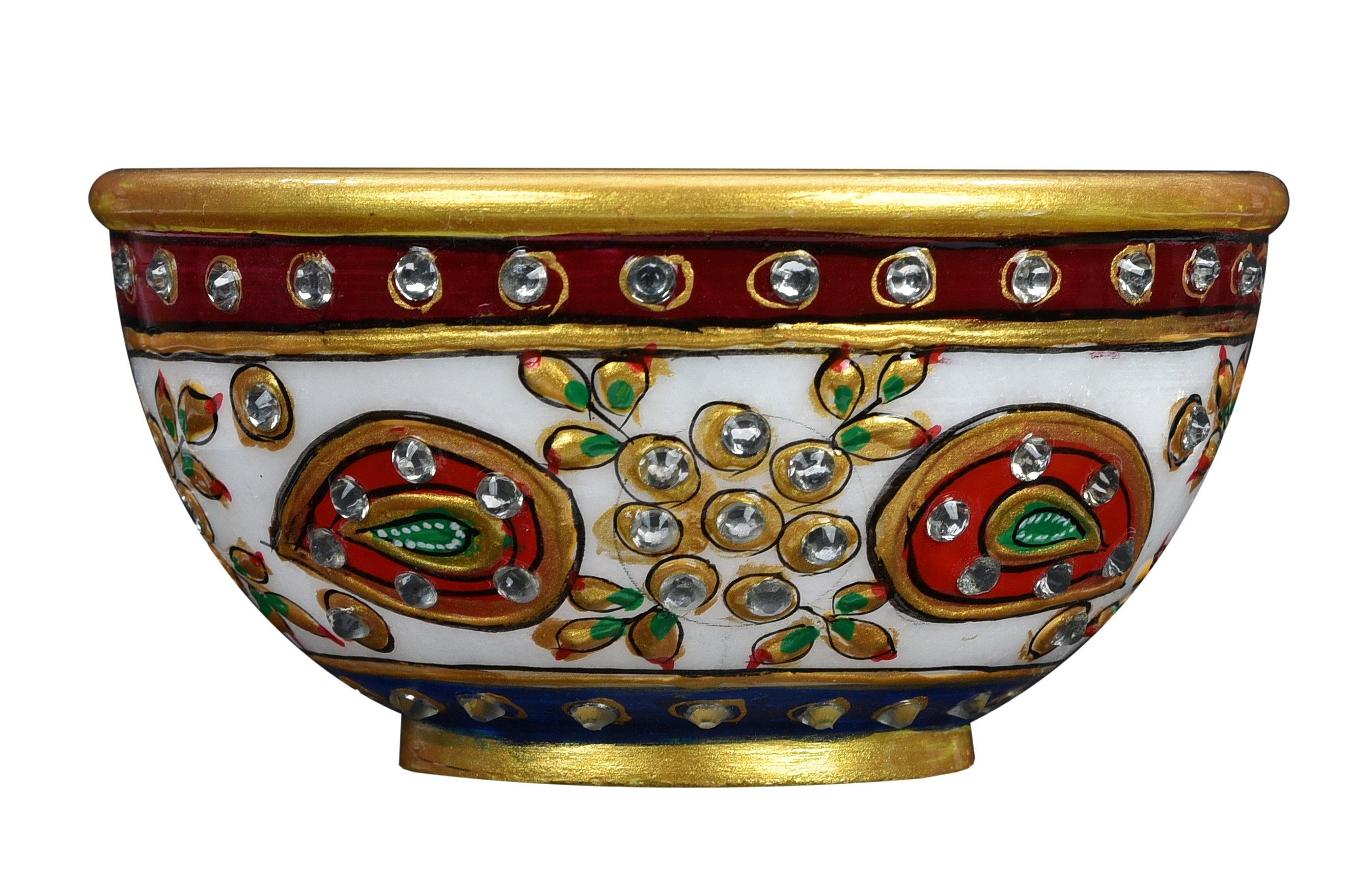 Lavish Touch Sobo Marble Bowl - Zenvias