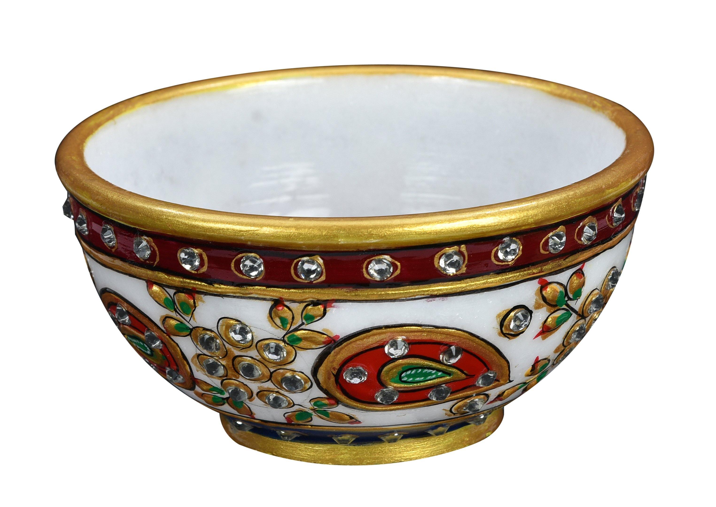 Lavish Touch Sobo Marble Bowl - Zenvias