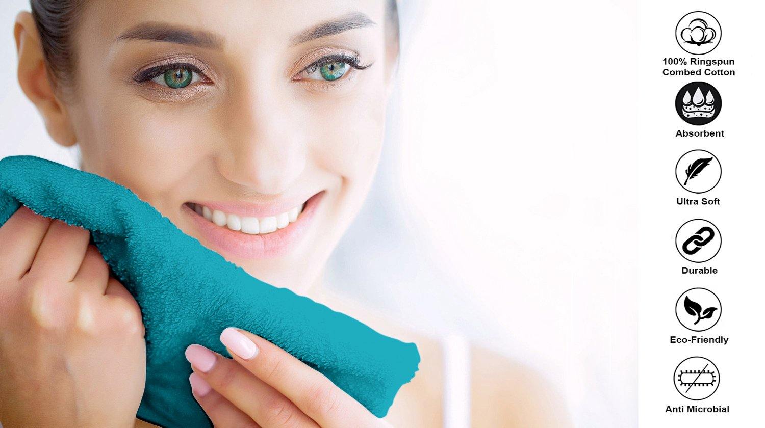 Lavish Touch 100% Cotton 600 GSM Melrose Towels - Mega Pack - Zenvias