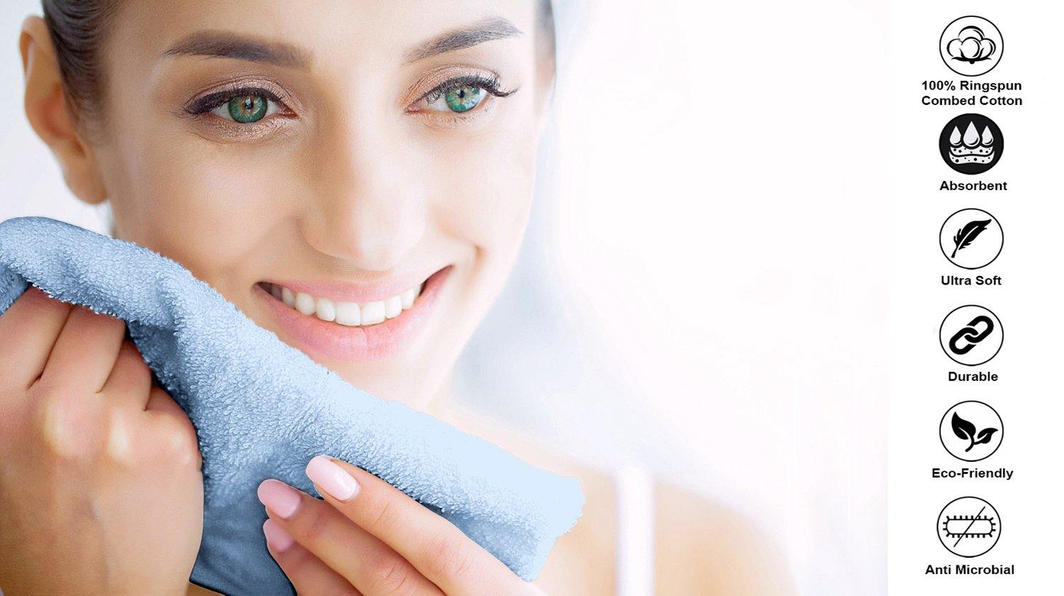 Lavish Touch 100% Cotton 600 GSM Melrose Towels - Mega Pack - Zenvias